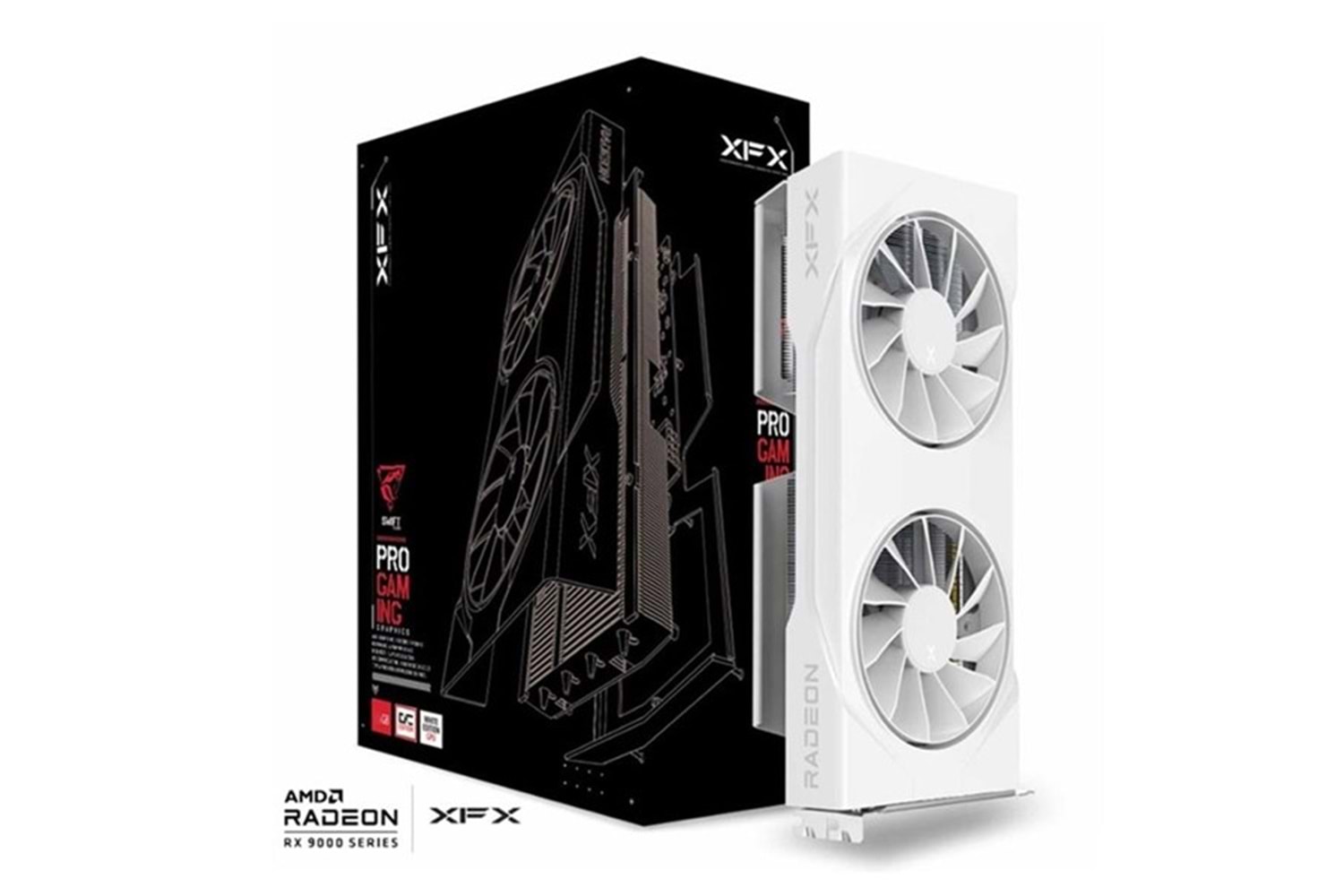 XFX 8GB RX9060XT SWIFT OC WHITE RX-96TSW8GWQ GDDR6 128Bit PCIE 5.0 BEYAZ