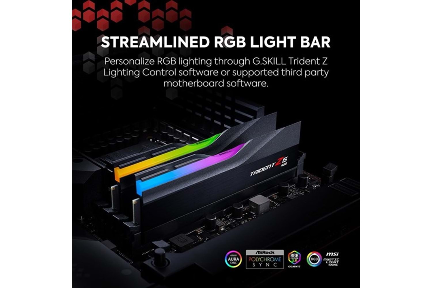 GSKILL 64GB (2X 32GB) DDR5 5600MHZ CL28 RGB DUAL KIT PC RAM TRIDENT Z5 F5-5600J2834F32GX2-TZ5RK