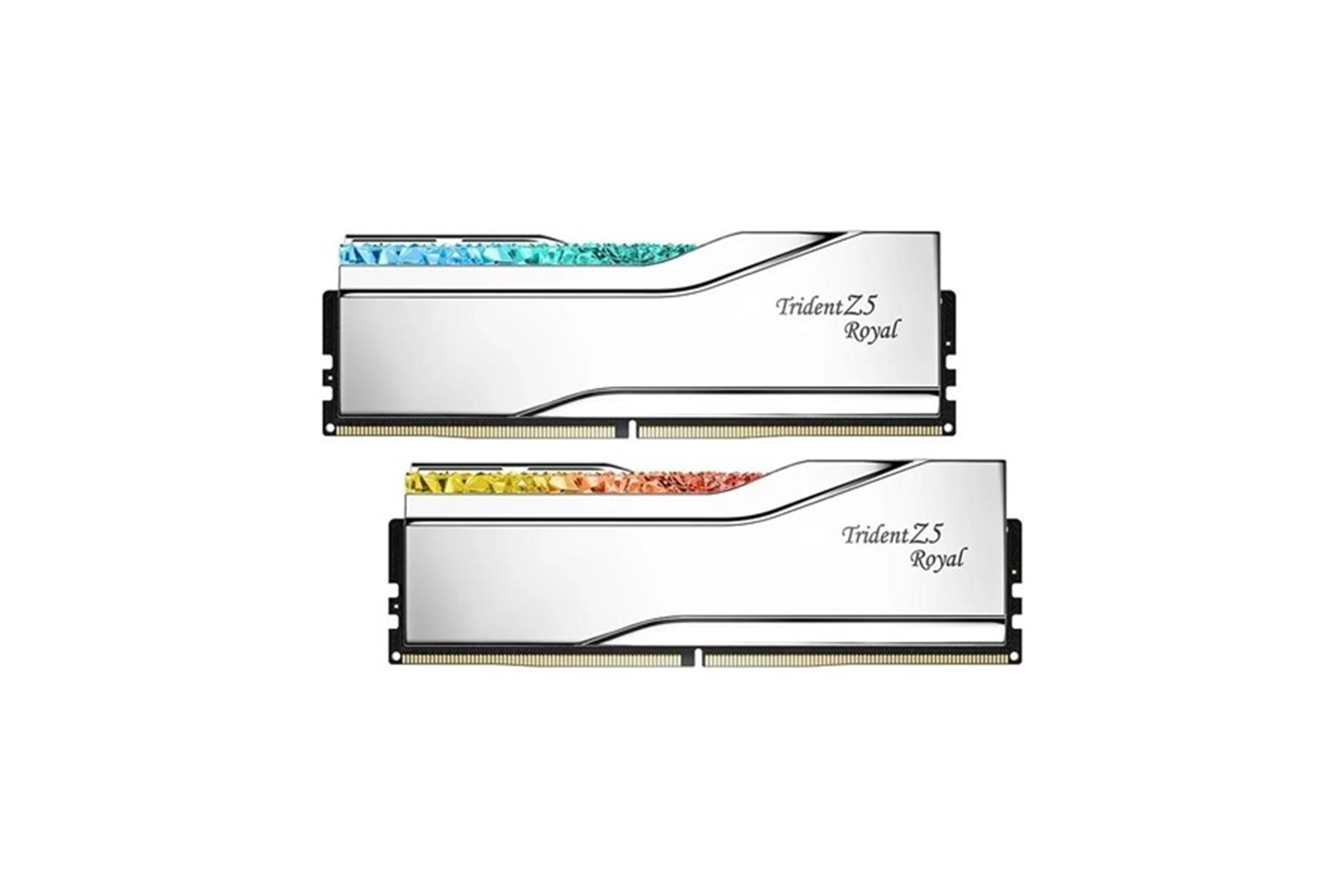 GSKILL 32GB (2X 16GB) DDR5 6000MHZ CL28 RGB DUAL KIT PC RAM TRIDENT Z5 ROYAL SILVER F5-6000J2836G16GX2-TR5S