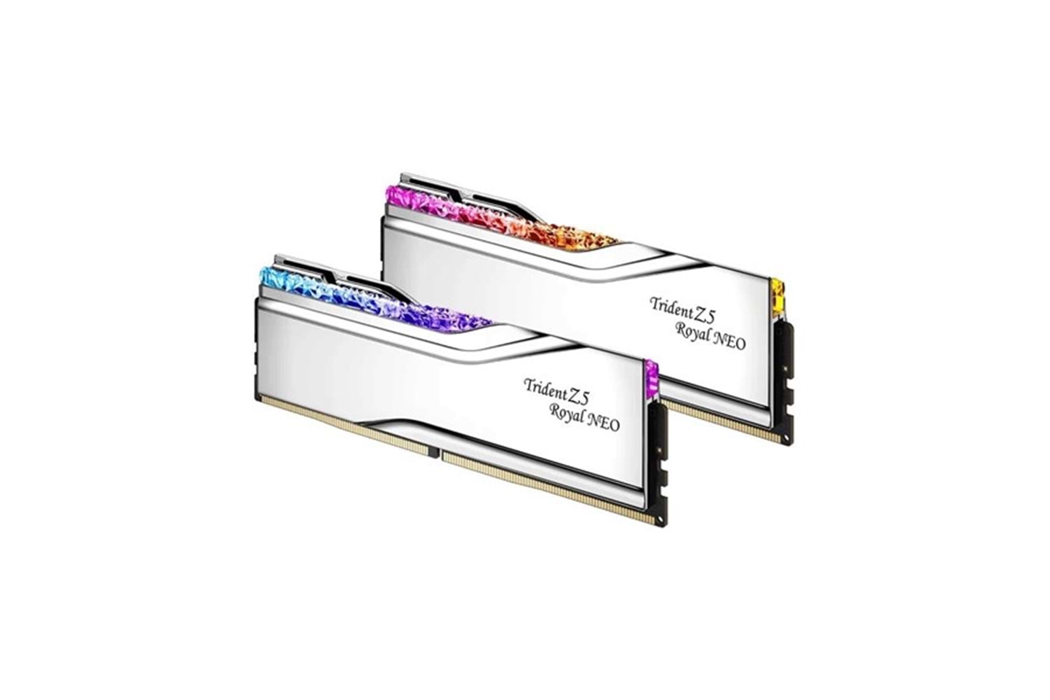 GSKILL 64GB (2X 32GB) DDR5 6000MHZ CL28 RGB DUAL KIT PC RAM TRIDENT Z5 NEO ROYAL SILVER F5-6000J2836G32GX2-TR5NS