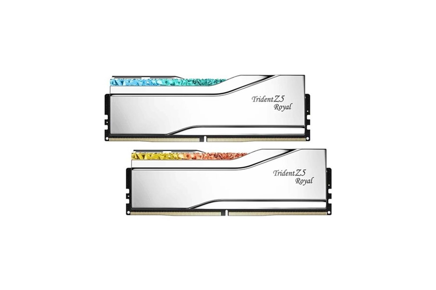 GSKILL 32GB (2X 16GB) DDR5 6400MHZ CL30 RGB DUAL KIT PC RAM TRIDENT Z5 ROYAL SILVER F5-6400J3039G16GX2-TR5S