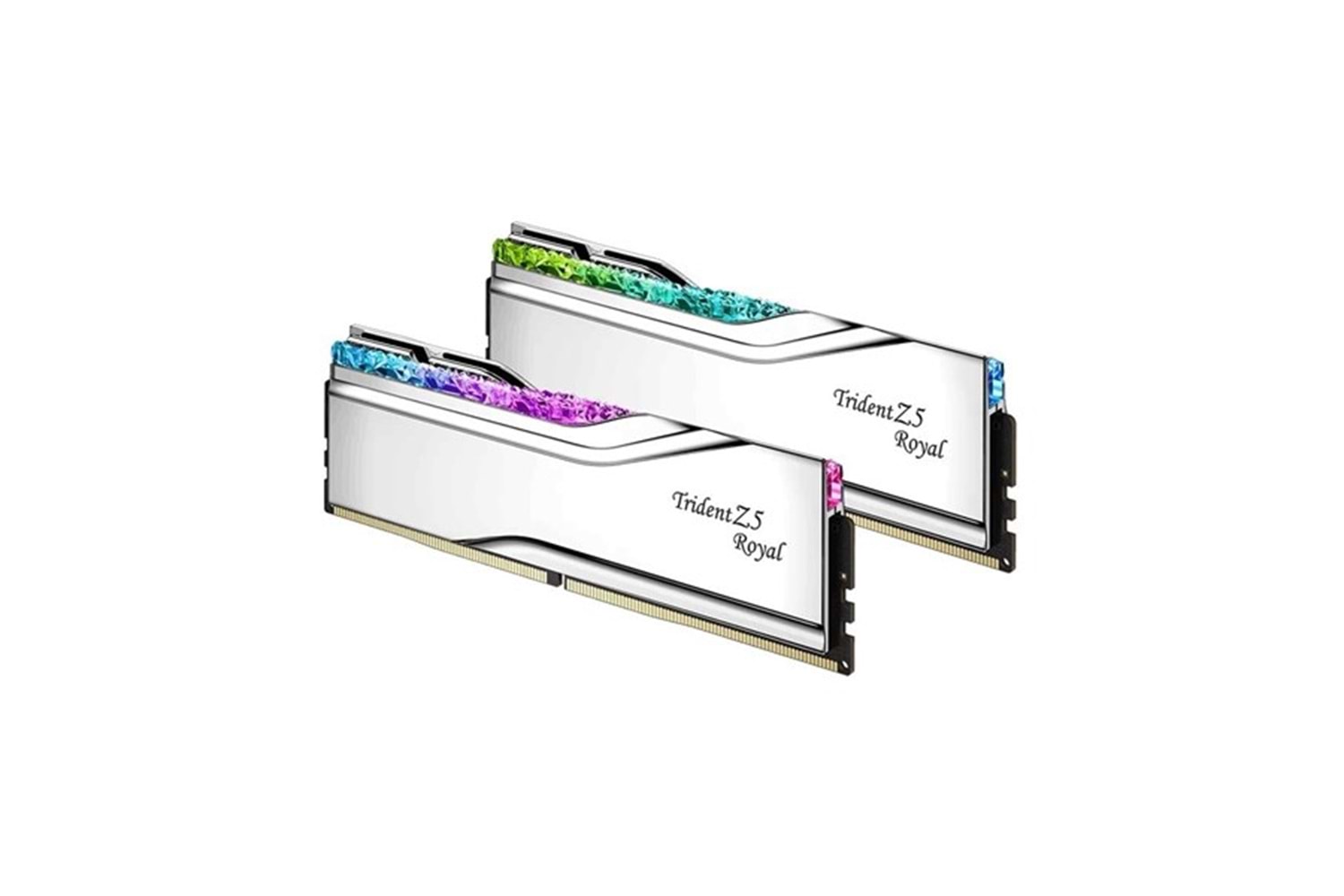 GSKILL 32GB (2X 16GB) DDR5 6400MHZ CL30 RGB DUAL KIT PC RAM TRIDENT Z5 ROYAL SILVER F5-6400J3039G16GX2-TR5S