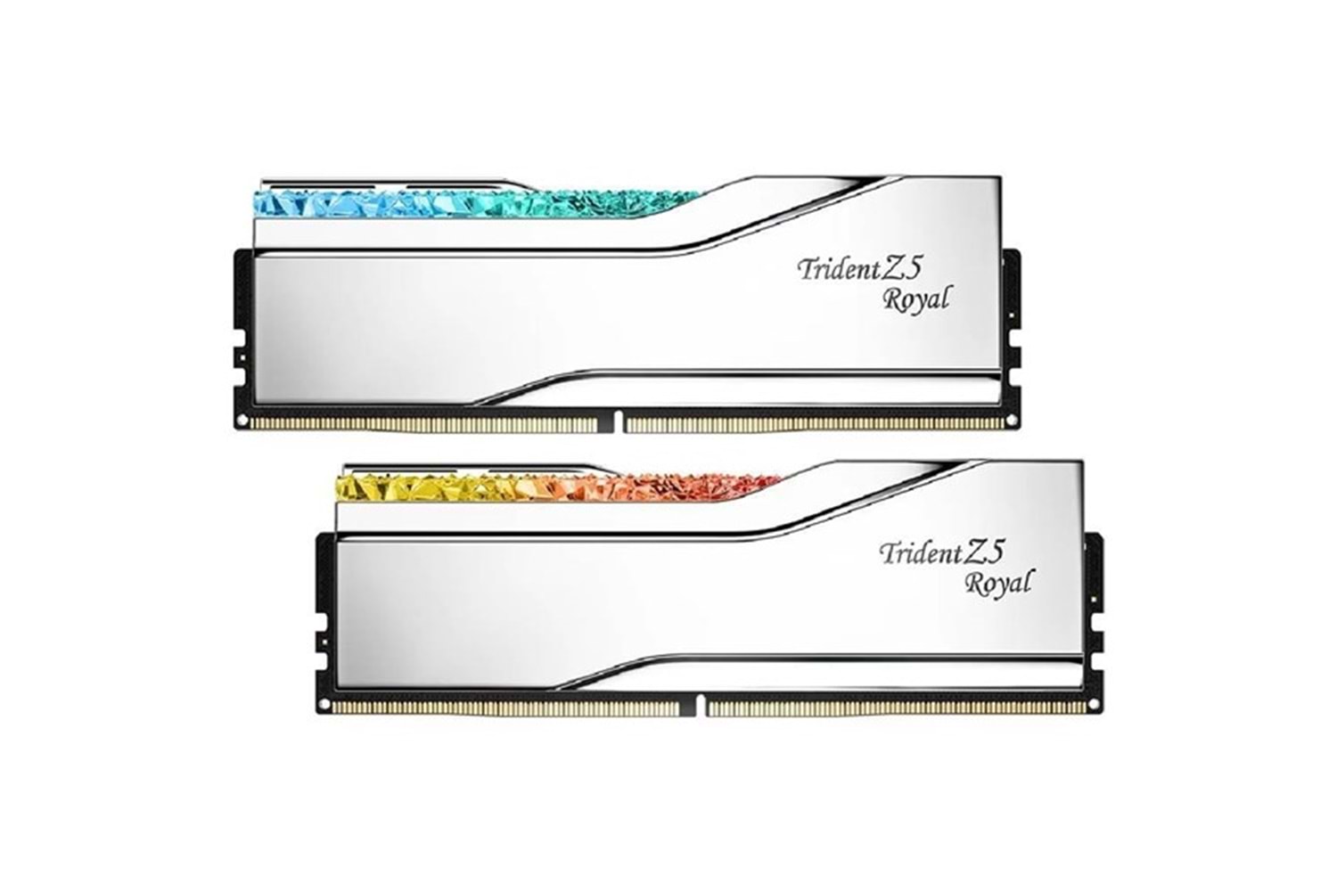 GSKILL 32GB (2X 16GB) DDR5 6400MHZ CL32 RGB DUAL KIT PC RAM TZ5 ROYAL SILVER F5-6400J3239G16GX2-TR5S