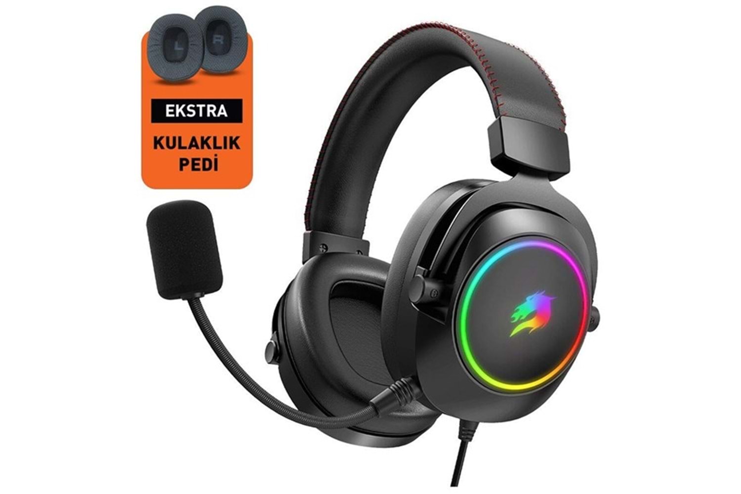 GAMEBOOSTER H44 RGB USB7.1 Siyah Profesyonel Oyuncu Kulaklığı