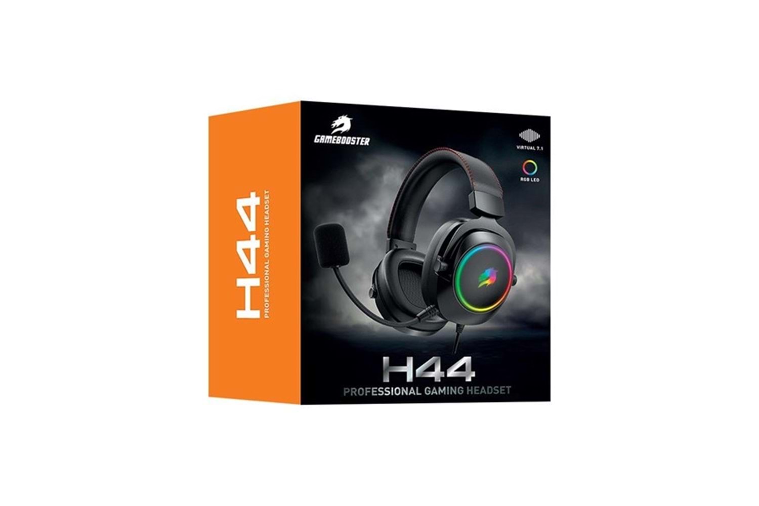 GAMEBOOSTER H44 RGB USB7.1 Siyah Profesyonel Oyuncu Kulaklığı