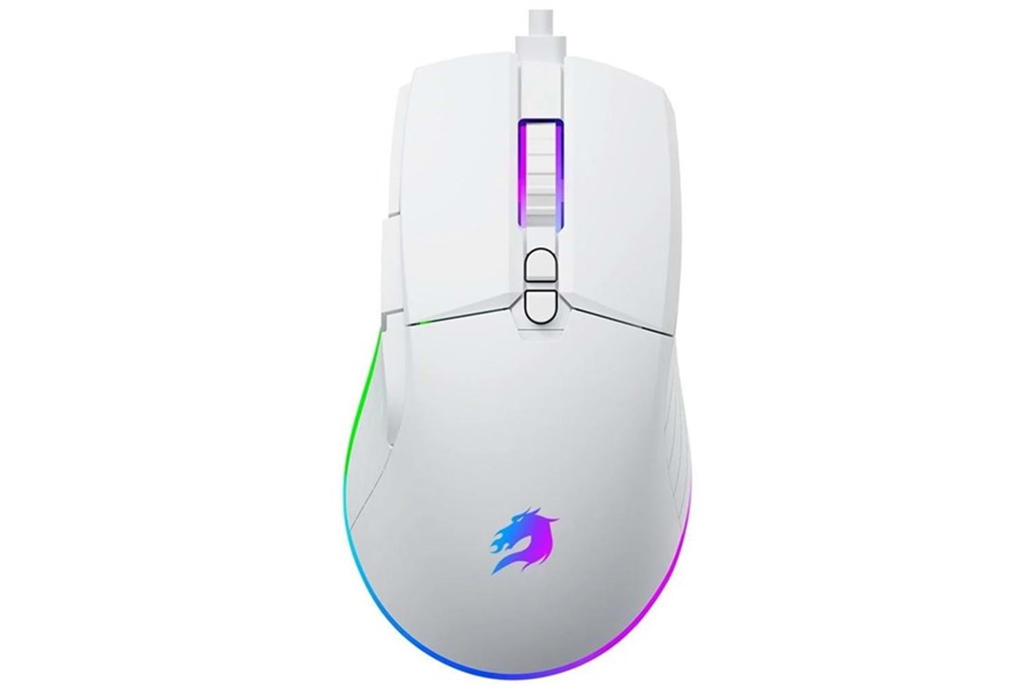 GameBooster M12 Vital RGB Aydınlatmalı Beyaz Profesyonel Gaming Mouse 12800dpi