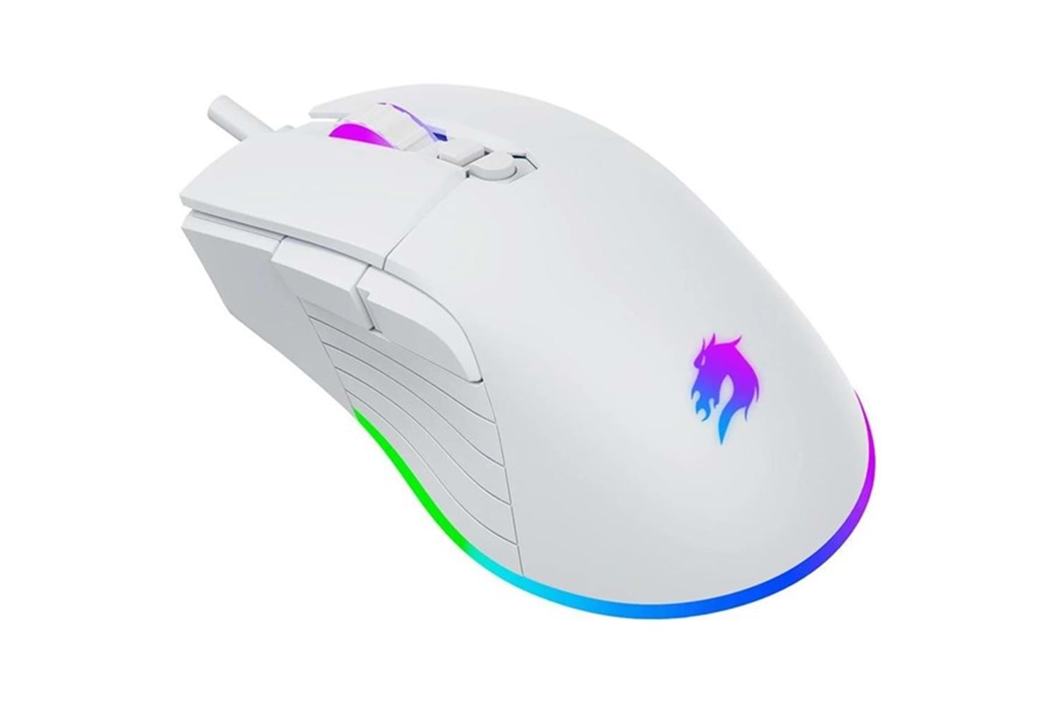 GameBooster M12 Vital RGB Aydınlatmalı Beyaz Profesyonel Gaming Mouse 12800dpi