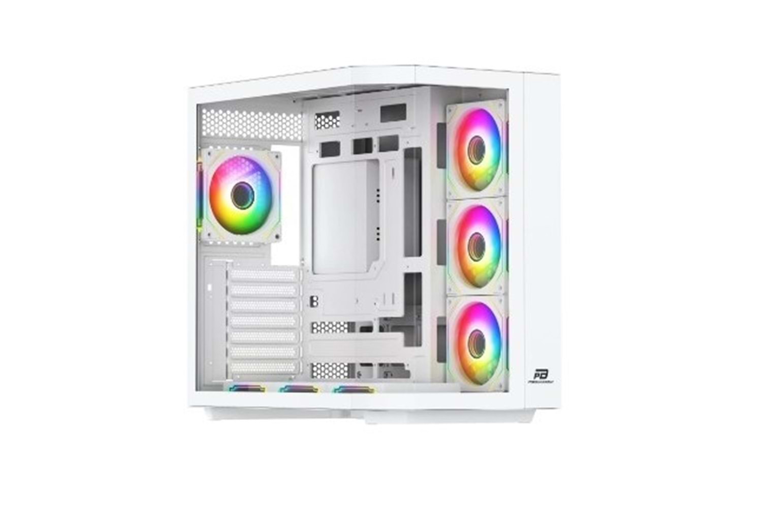 POWERBOOST 750W (80+ Bronze) 7*12cm ARGB Fanlı PBA4375W- SEAVİEW GAMING Oyun Kasası Beyaz