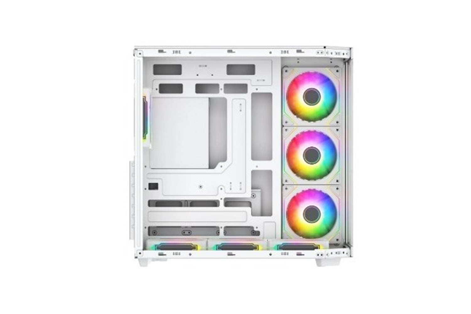 POWERBOOST 750W (80+ Bronze) 7*12cm ARGB Fanlı PBA4375W- SEAVİEW GAMING Oyun Kasası Beyaz