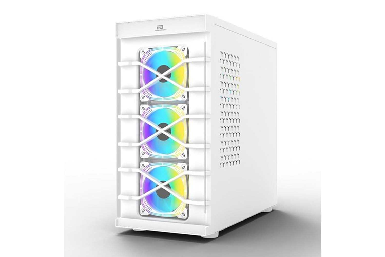 POWERBOOST PB-GR222BW 7-RGB FANLI GAMING MID-TOWER PC KASASI BEYAZ