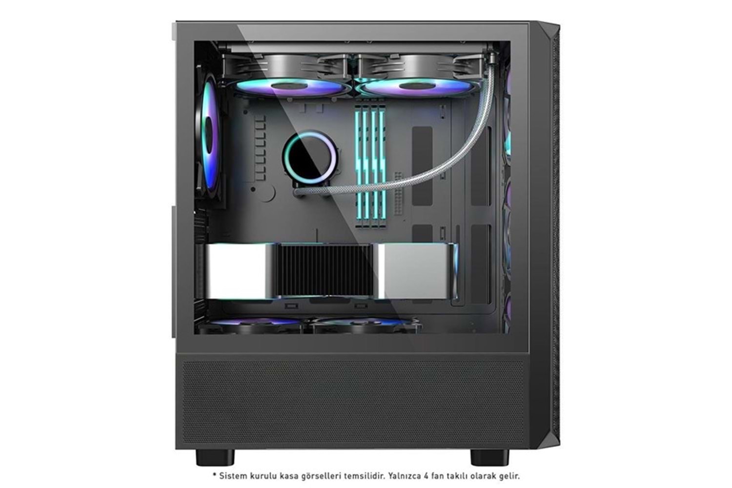 POWERBOOST 850W 80+ BRONZE PB-P3602BB GAMING MID-TOWER PC KASASI