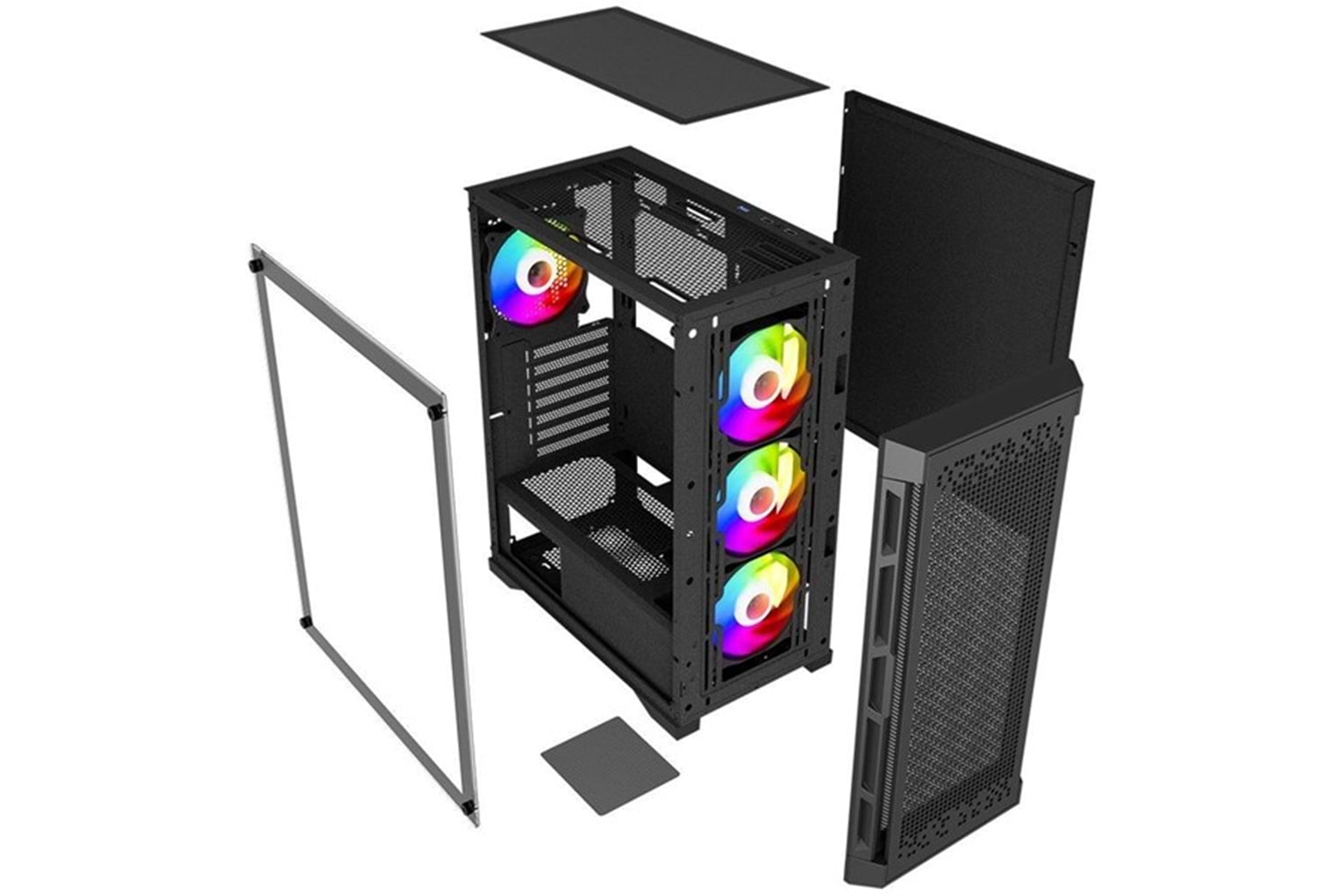 POWERBOOST 600W PB-PS7840B GAMING MID-TOWER PC KASASI