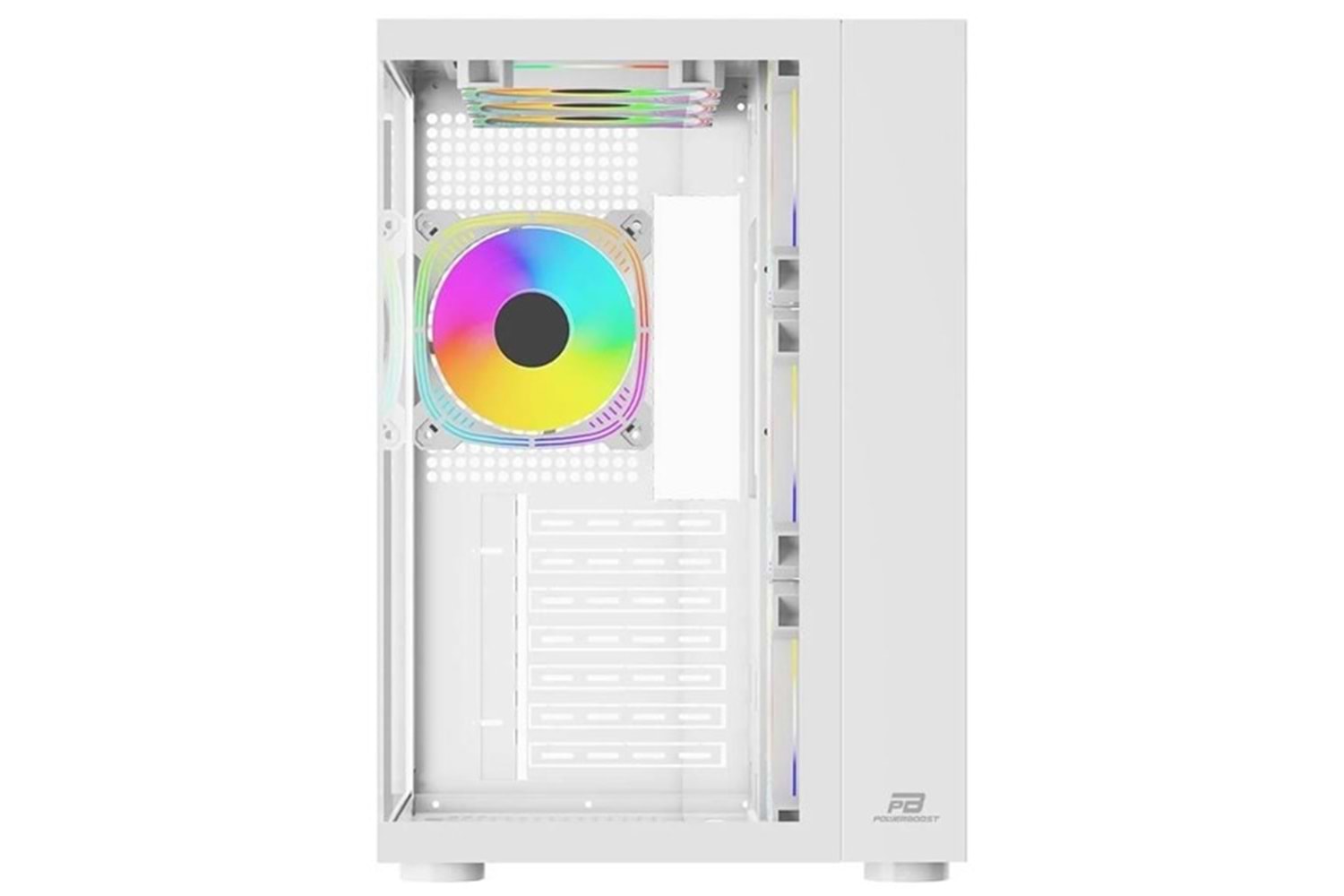 POWERBOOST PB-SS02W SEA WIEW 7-RGB FANLI GAMING MID-TOWER PC KASASI BEYAZ