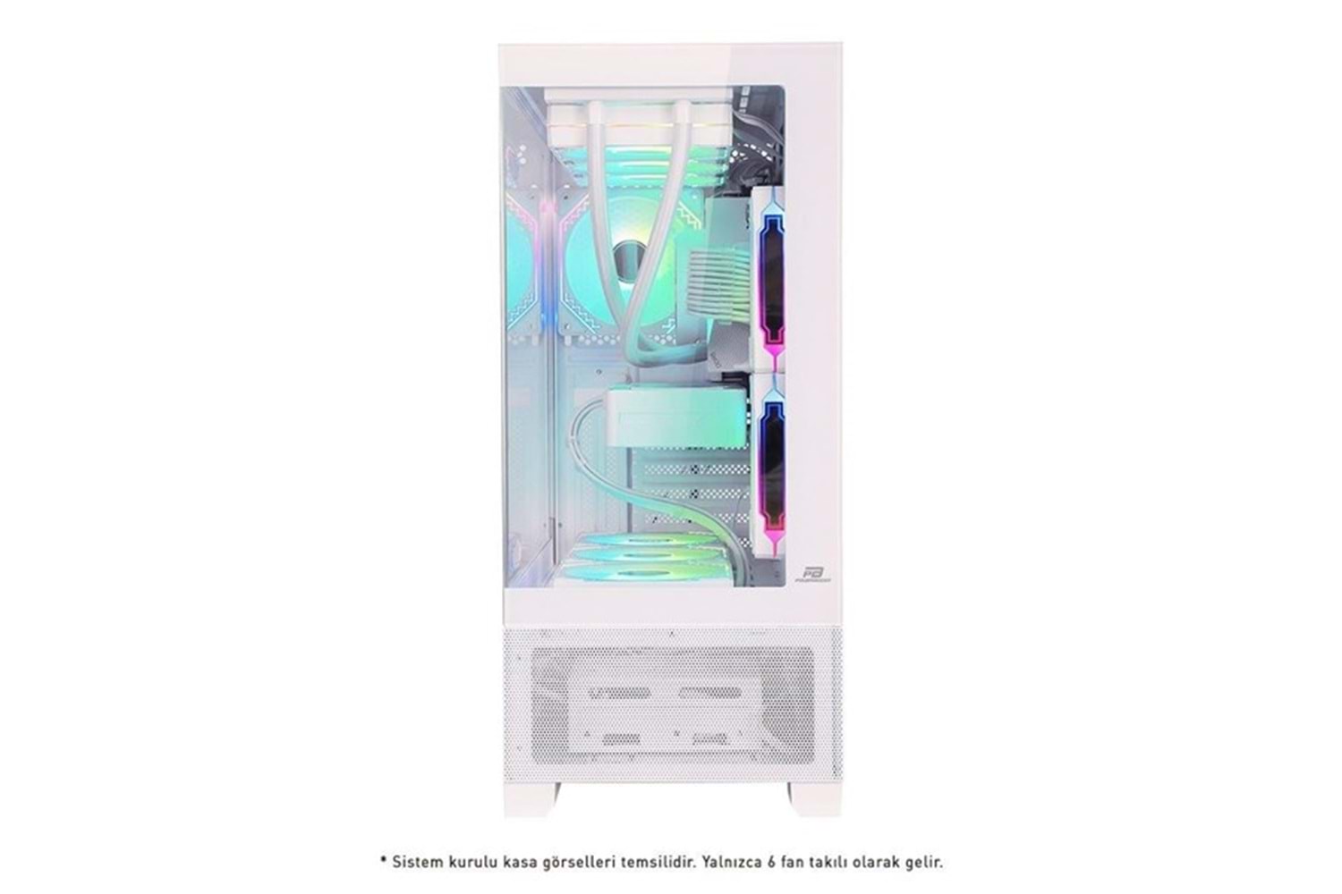 POWERBOOST PB-SS02W SEA WIEW 7-RGB FANLI GAMING MID-TOWER PC KASASI BEYAZ