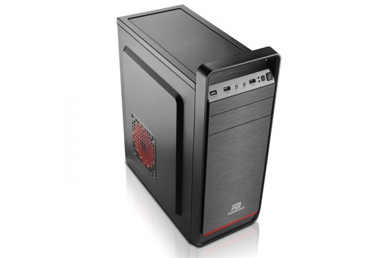 PowerBoost VK-A005S 250w ATX kulplu Shiny Piano Siyah Kasa