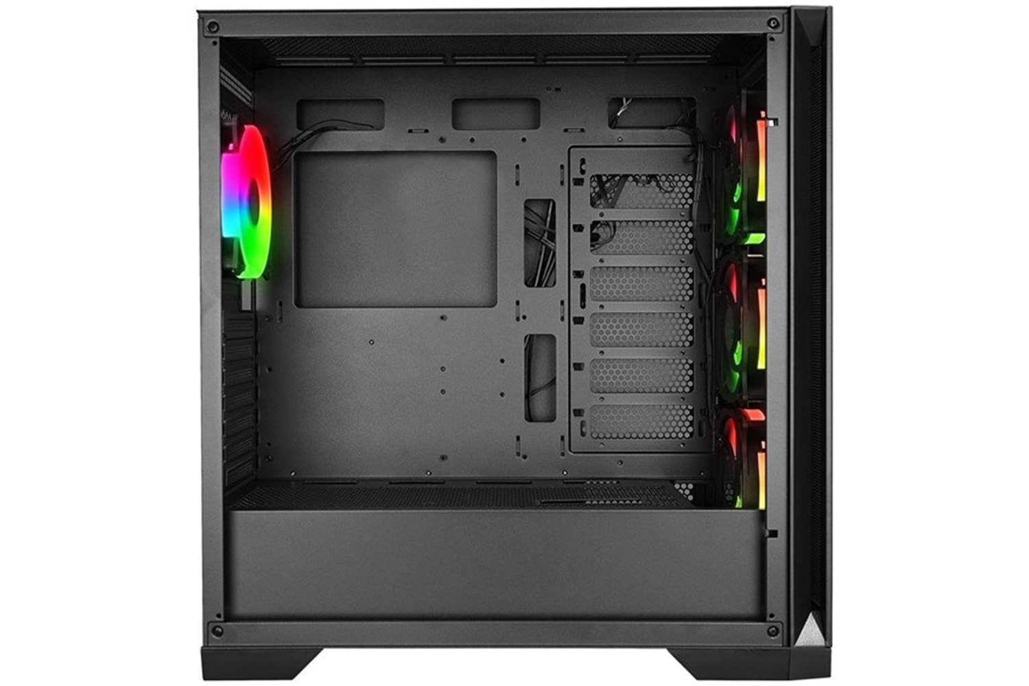 POWERBOOST VK-G4306S 4-ARGB FANLI GAMING MID-TOWER PC KASASI 360MM SIVI SOĞUTUCU DESTEĞİ