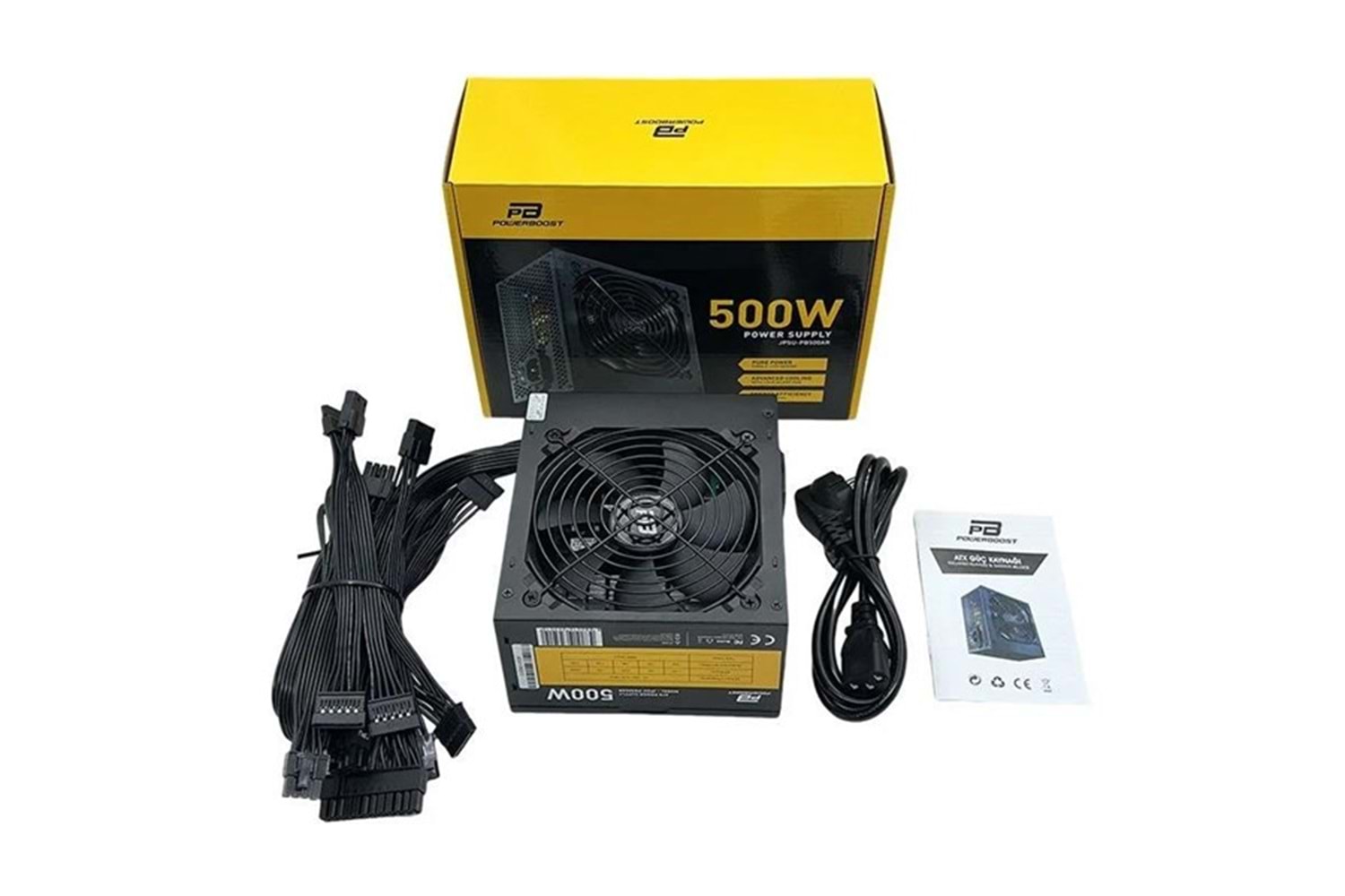 PowerBOOST 500W PB500AR 12cm Fanlı Power Supply