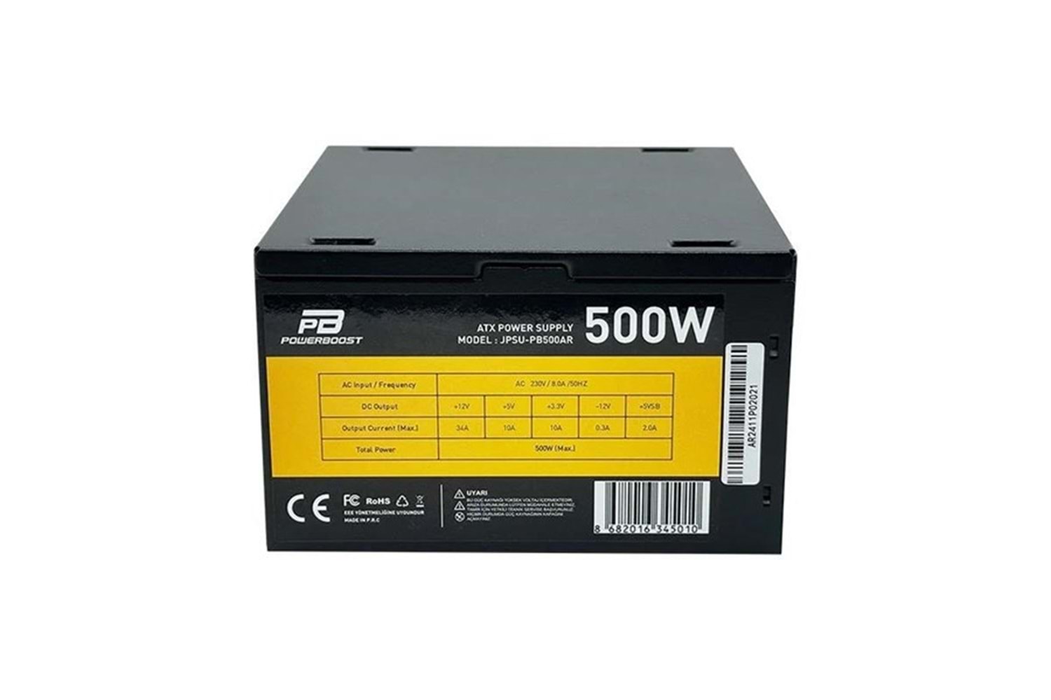 PowerBOOST 500W PB500AR 12cm Fanlı Power Supply