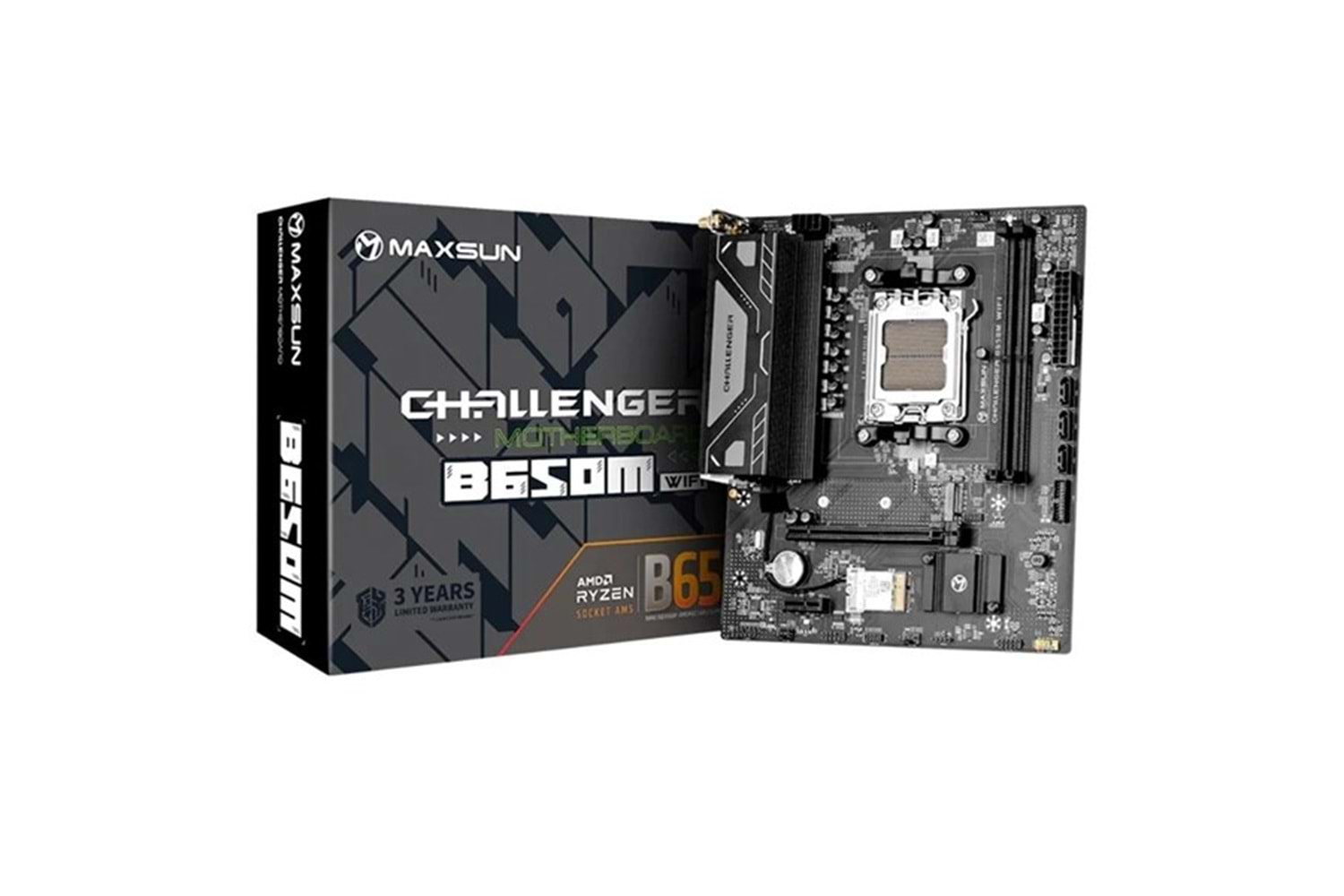 MAXSUN CHALLANGER B650M-V2 DDR5 HDMI-DP PCIE 4.0 AM5 MATX