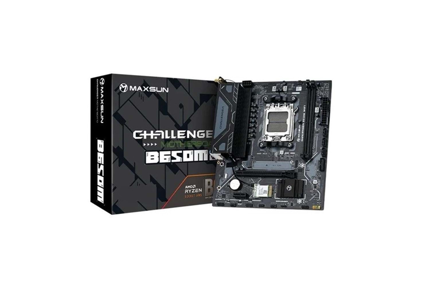 MAXSUN CHALLANGER B650M WIFI V2 DDR5 HDMI-DP PCIE 4.0 AM5 MATX