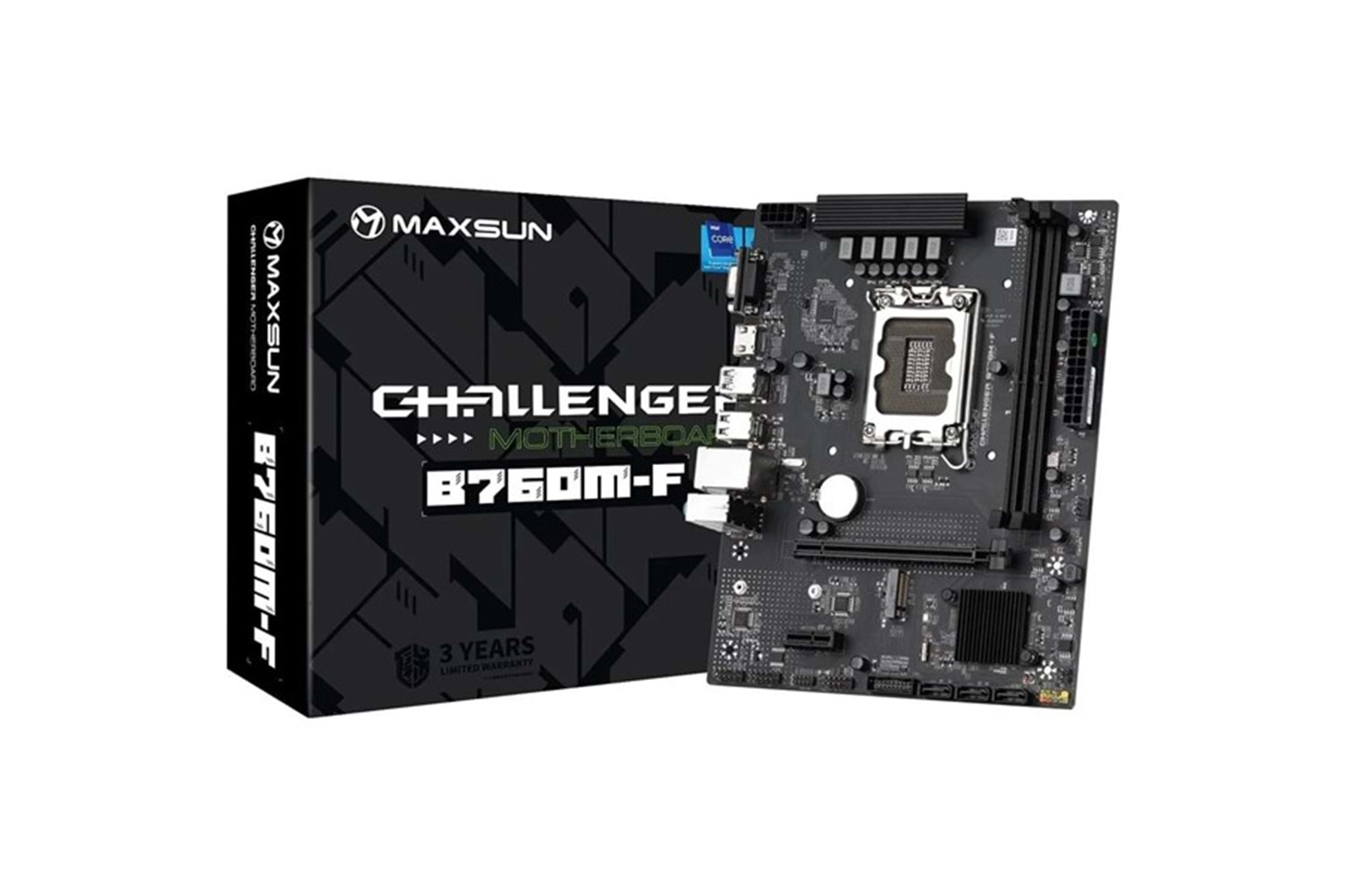 MAXSUN CHALLANGER B760M-F DDR4 HDMI PCIE 4.0 1700P MATX