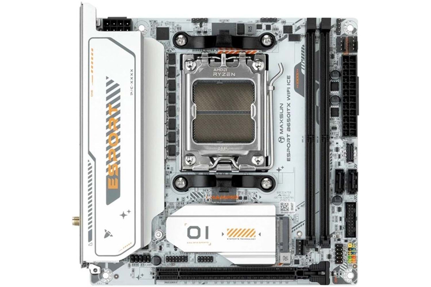 MAXSUN MS-eSport B650ITX WIFI ICE DDR5 HDMI-DP PCIE 5.0 AM5 MITX