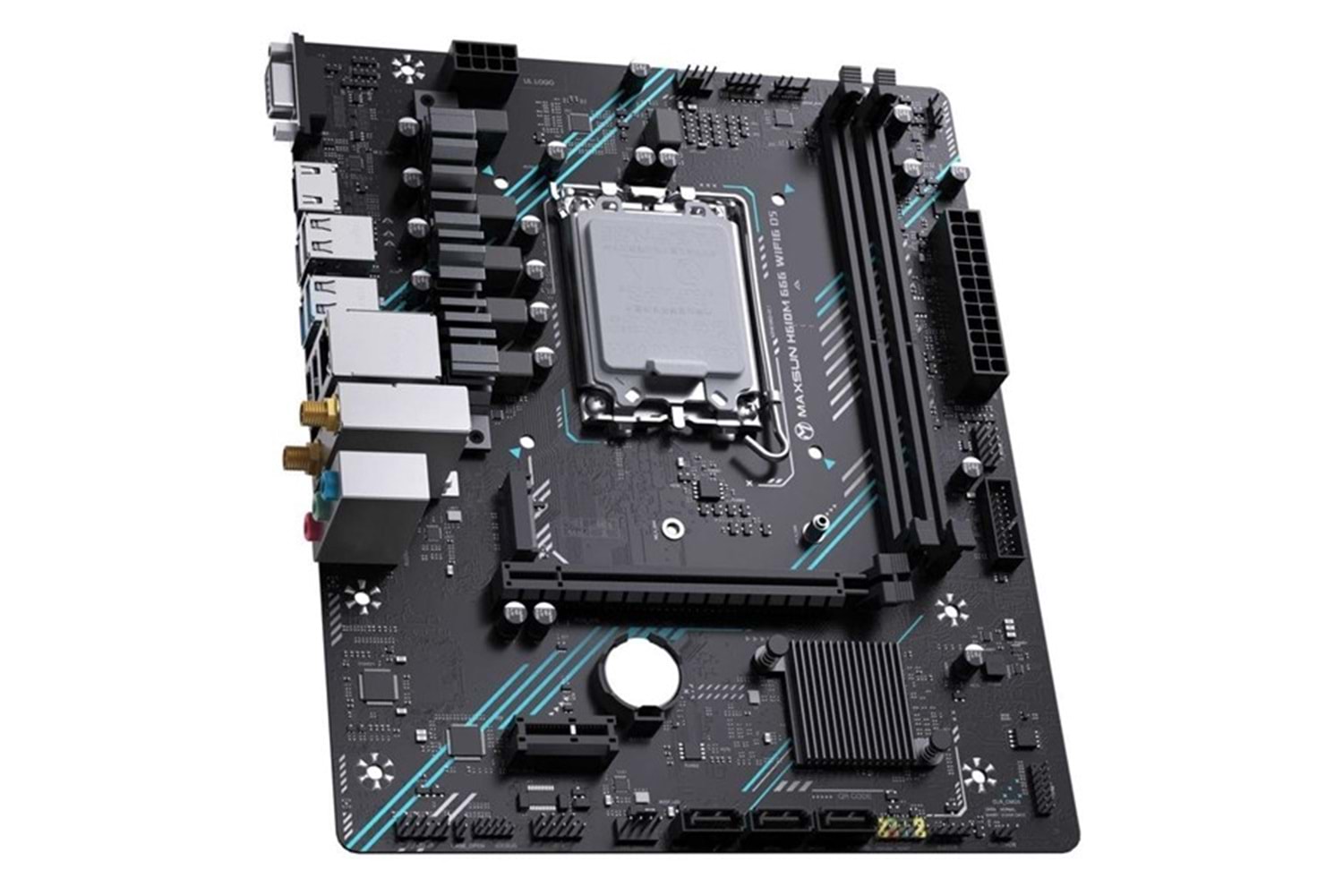 MAXSUN MS-H610M 666 WIFI6 DDR5 HDMI PCIE 4.0 1700P MATX