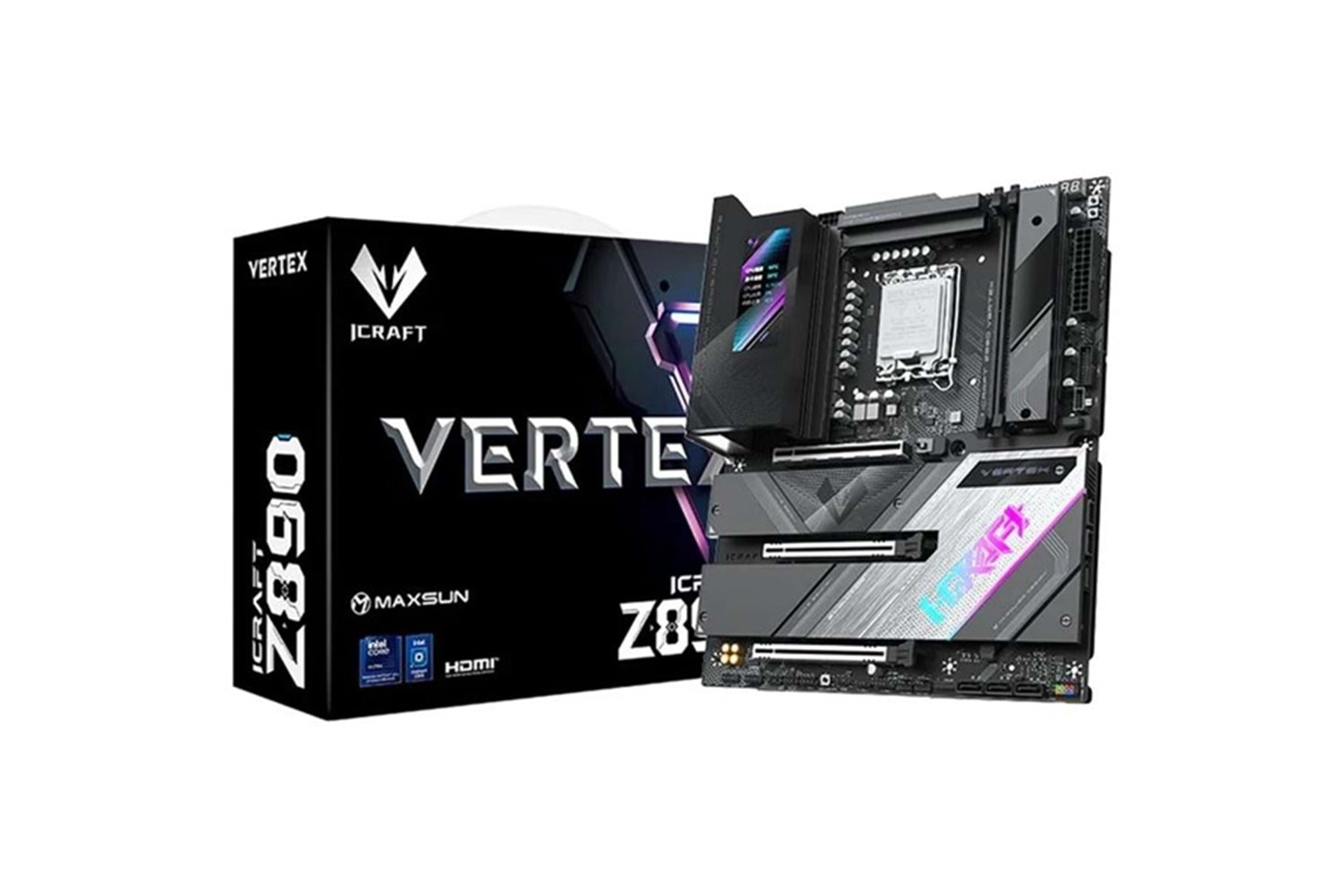 MAXSUN MS-iCraft Z890 VERTEX WIFI7 DDR5 HDMI-DP TYPEC PCIE 5.0 1851P ATX