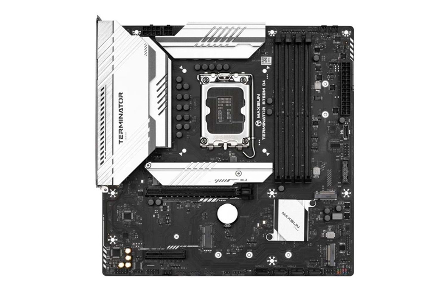 MAXSUN TERMINATOR B760M DDR4 HDMI-DP PCIE 4.0 1700P MATX