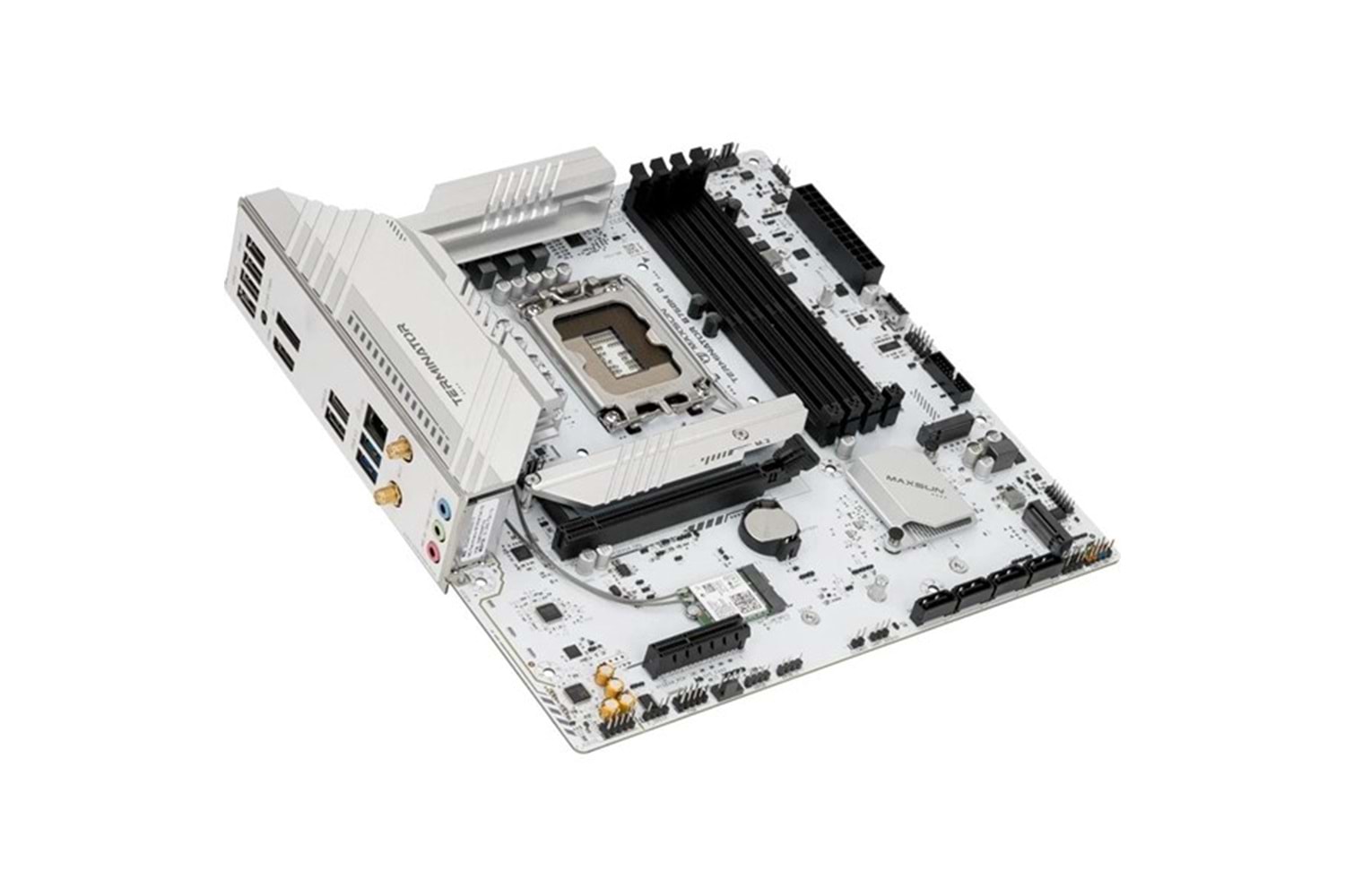 MAXSUN TERMINATÖR B760M D4 ICE DDR4 HDMI-DP PCIE 4.0 1700P MATX BEYAZ