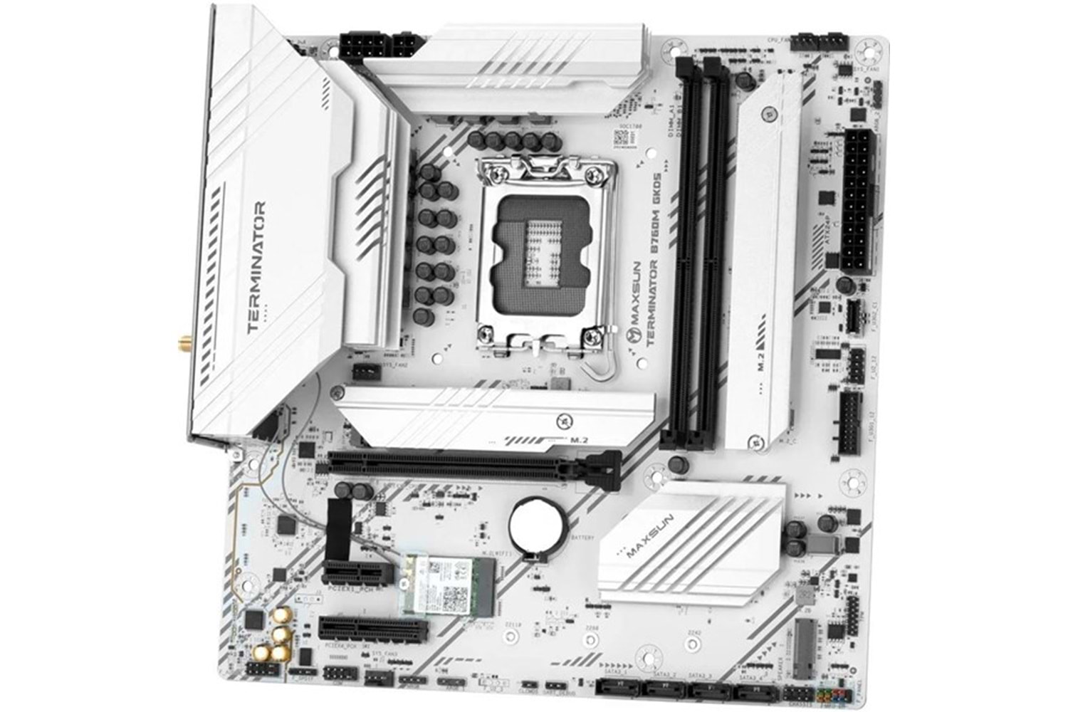 MAXSUN TEMINATÖR B760M GKD5 ICE DDR5 HDMI-DP PCIE 5.0 1700P MATX