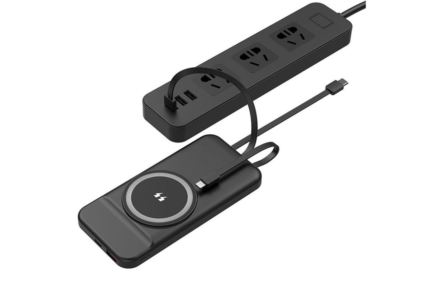 POWERBOOST MAG 120B 10000mAh 15W Magsafe 22.5W Siyah Kablosuz Taşınabilir Şarj Cihazı Powerbank