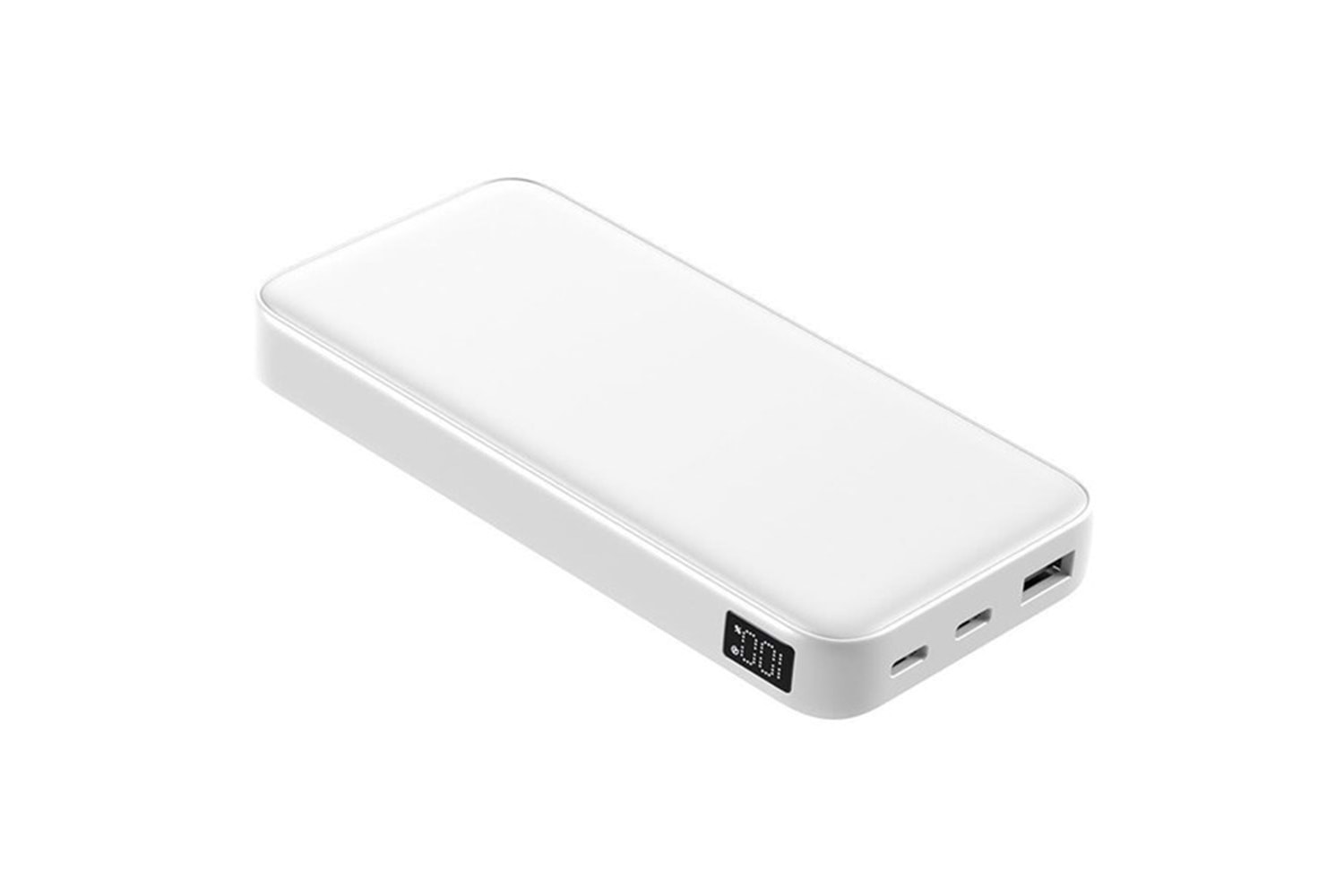 POWERBOOST PRIME 130W 10000mAh 22.5W Dahili Kablolu LCD Beyaz Taşınabilir Şarj Cihazı Powerbank