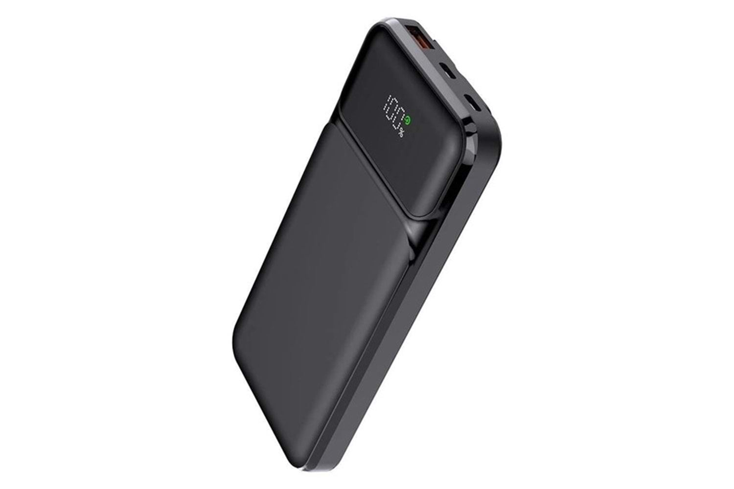 PowerBoost NIGHT 135B 10000mAh 22.5WDahiliKablo LCD GizliLED Siyah Taşınabilir Şarj Cihazı Powerbank