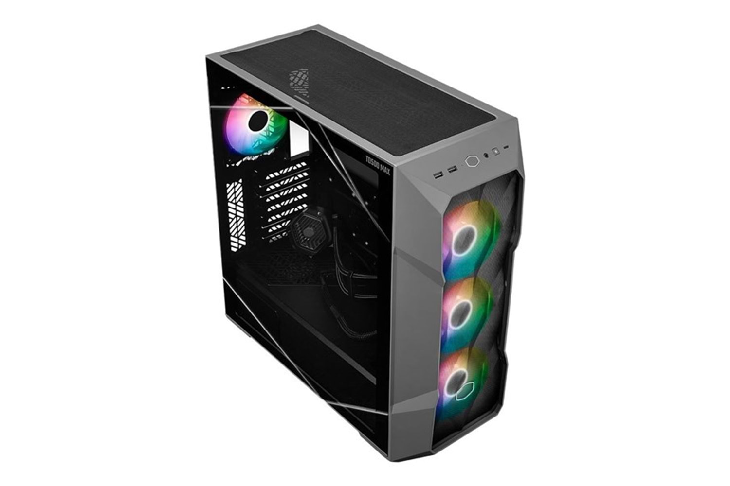 COOLERMASTER 850W 80+ GOLD TD500 TD500V2-MGNN85-SL0 ATMOS 360 MAX SIVI SOĞUTUCULU GAMING MID-TOWER PC KASASI