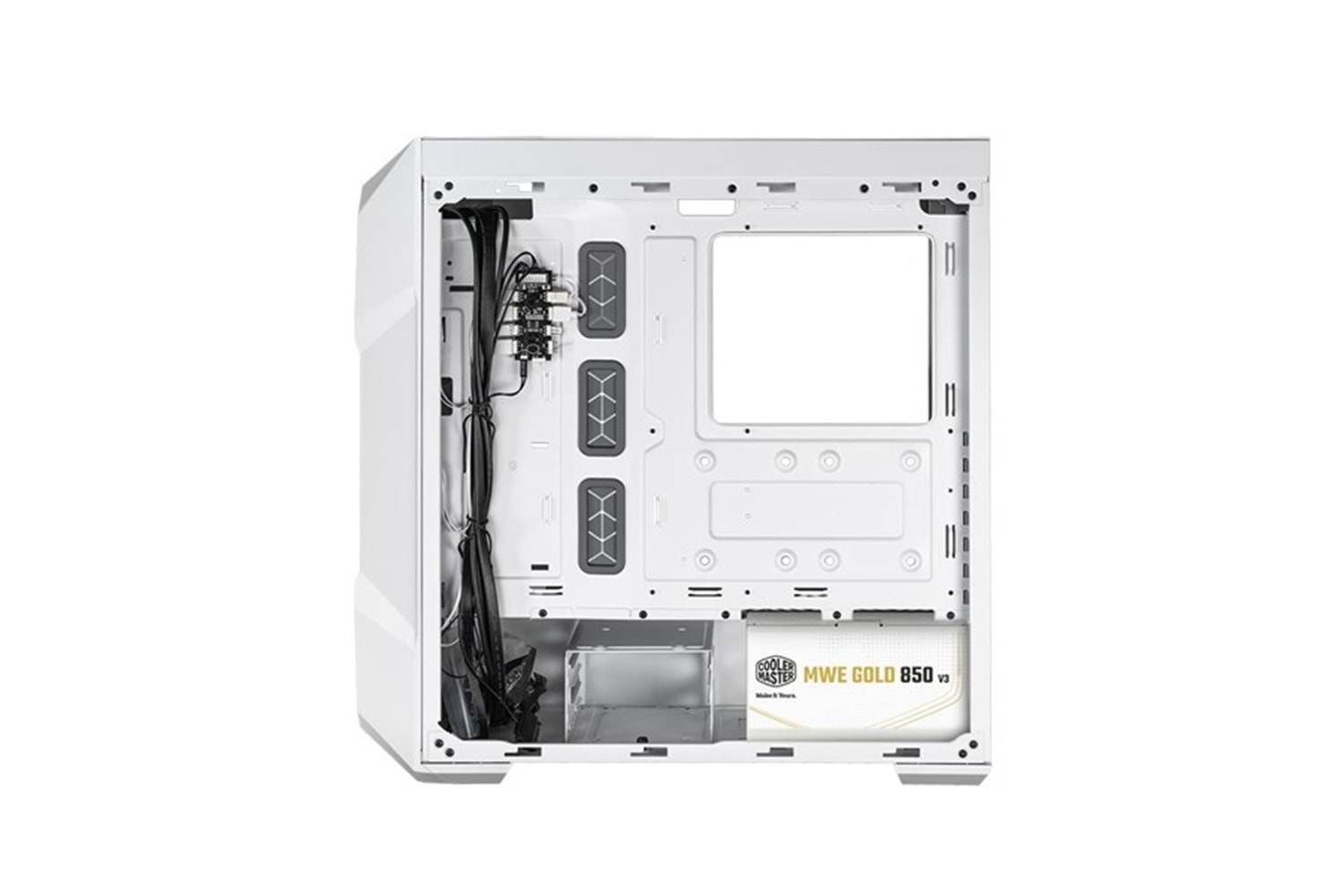 COOLERMASTER 850W 80+ GOLD TD500 v2 TG ARGB GAMING EATX PC KASASI BEYAZ