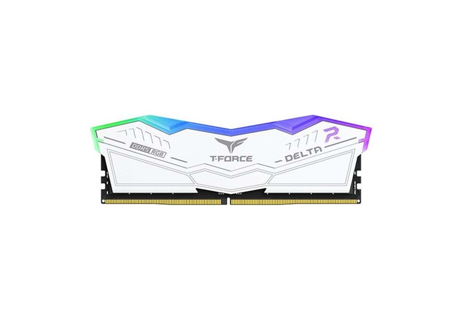 TEAM 32GB (2X 16GB) DDR5 6400MHZ CL40 RGB DUAL KIT PC RAM T-FORCE DELTA WHITE FF4D532G6400HC40BDC01 BEYAZ