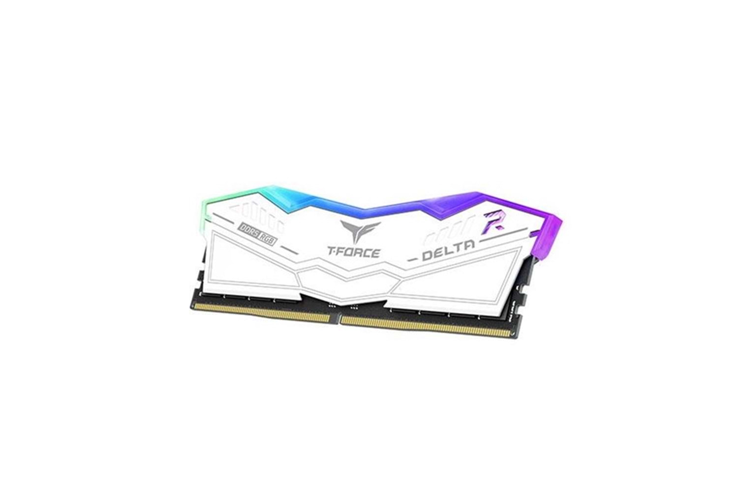 TEAM 32GB (2X 16GB) DDR5 6400MHZ CL40 RGB DUAL KIT PC RAM T-FORCE DELTA WHITE FF4D532G6400HC40BDC01 BEYAZ