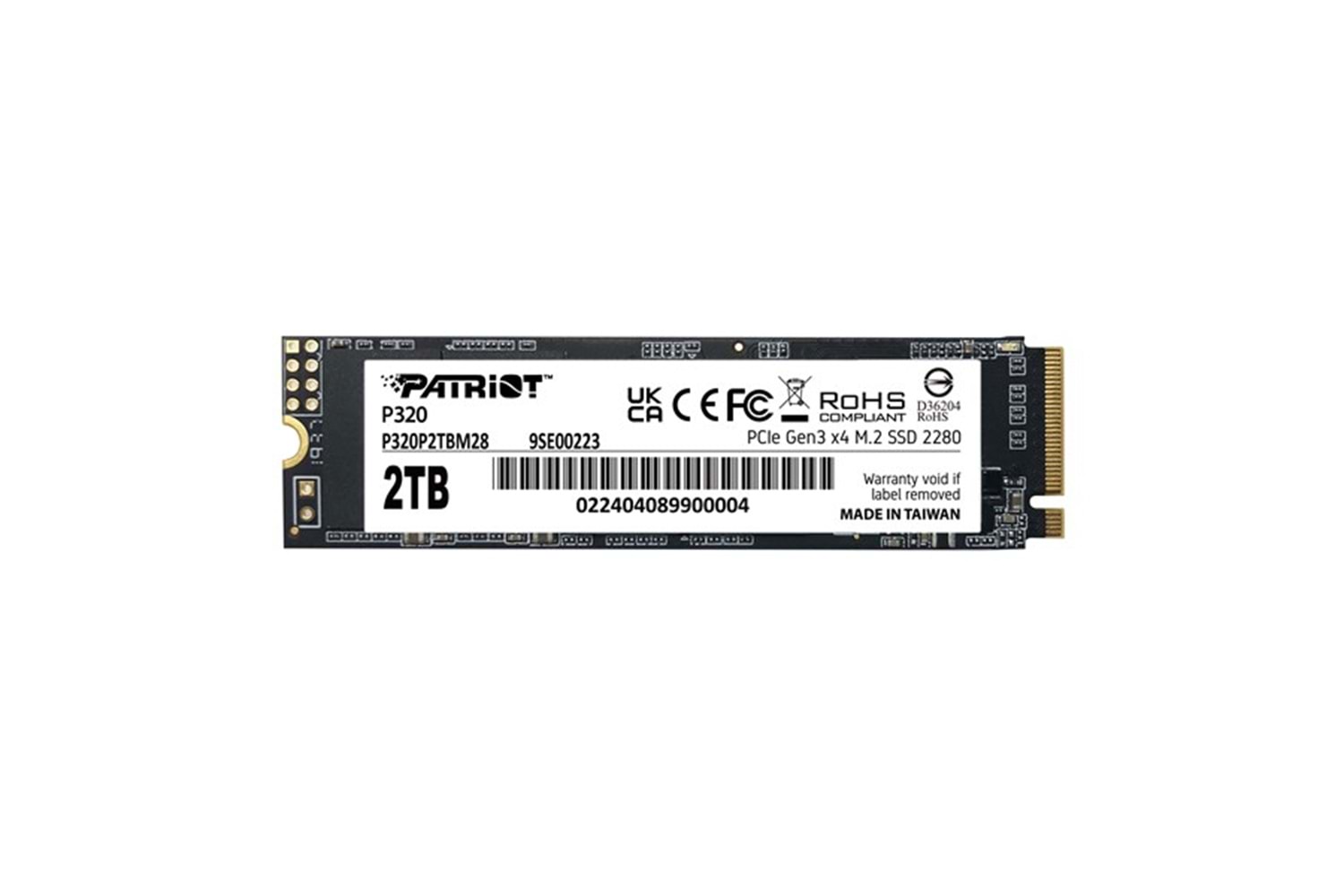 PATRIOT 2TB P320 P320P2TBM28 3000-2200MB/s M2 NVME GEN4 DİSK