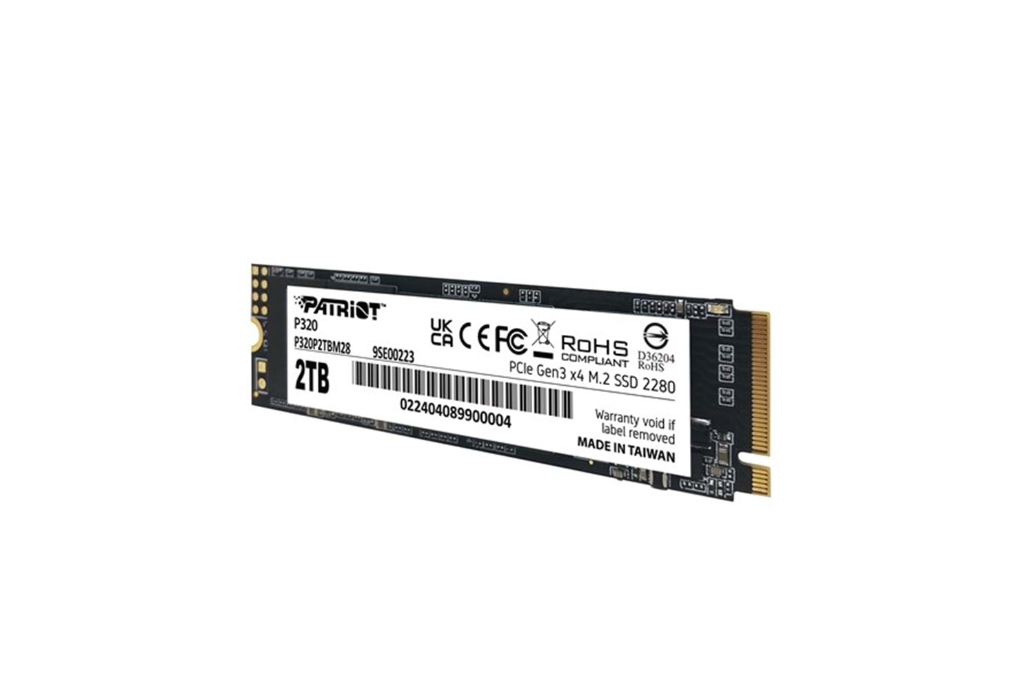 PATRIOT 2TB P320 P320P2TBM28 3000-2200MB/s M2 NVME GEN4 DİSK