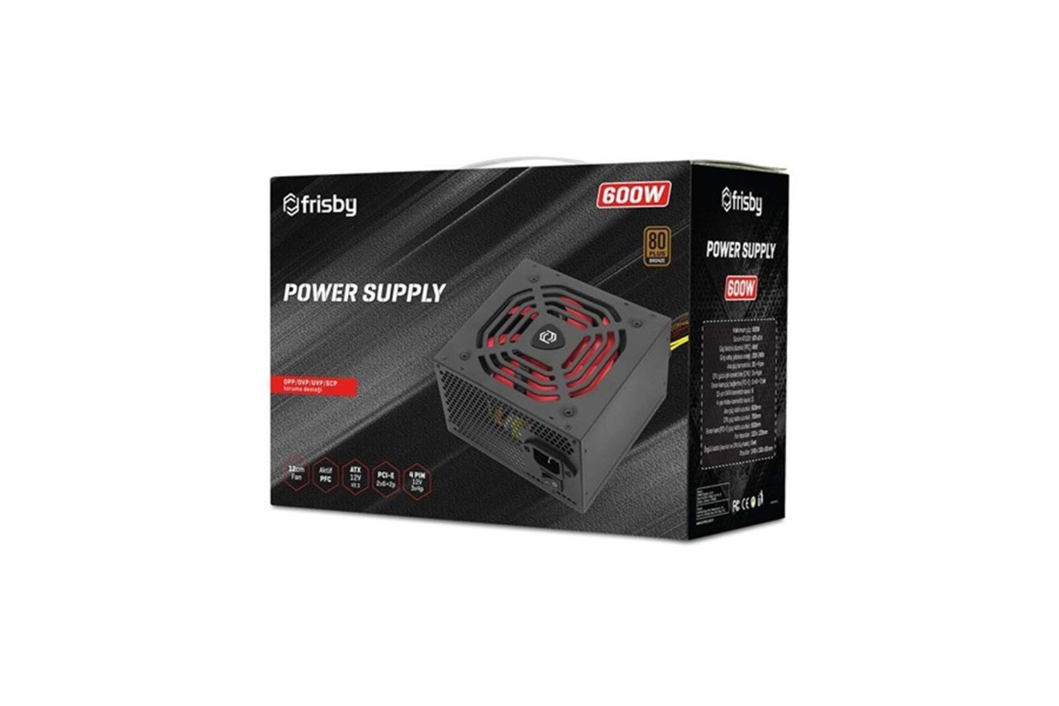 FRISBY 600W 80+ BRONZE FR-PS6080P POWER SUPPLY