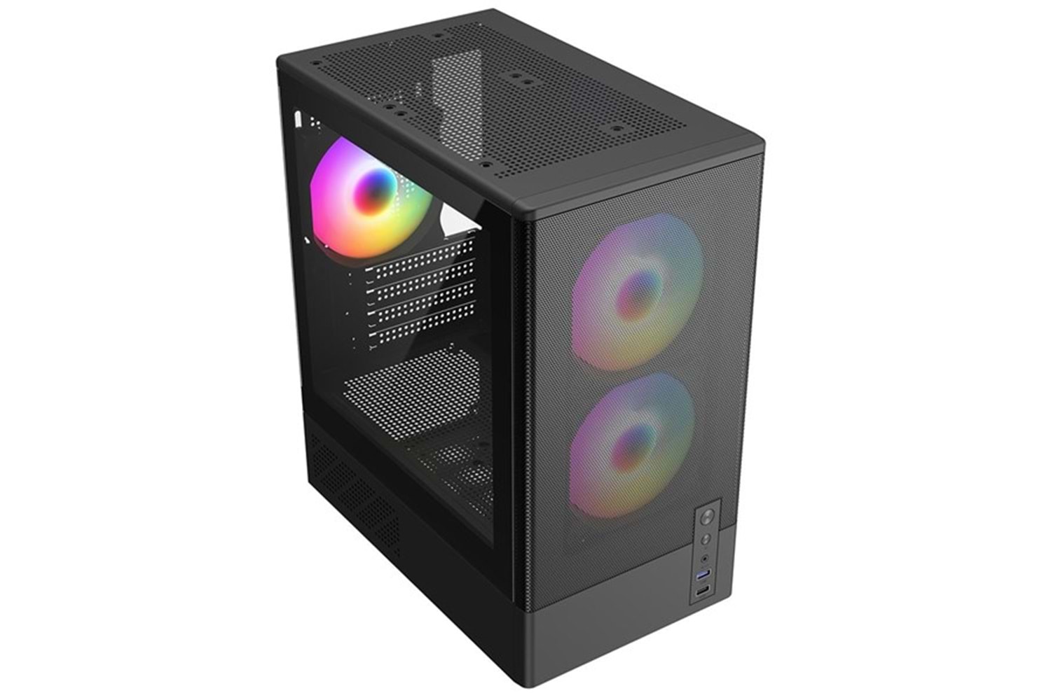 FRISBY 550W FC-8975B GAMING MICRO-TOWER PC KASASI
