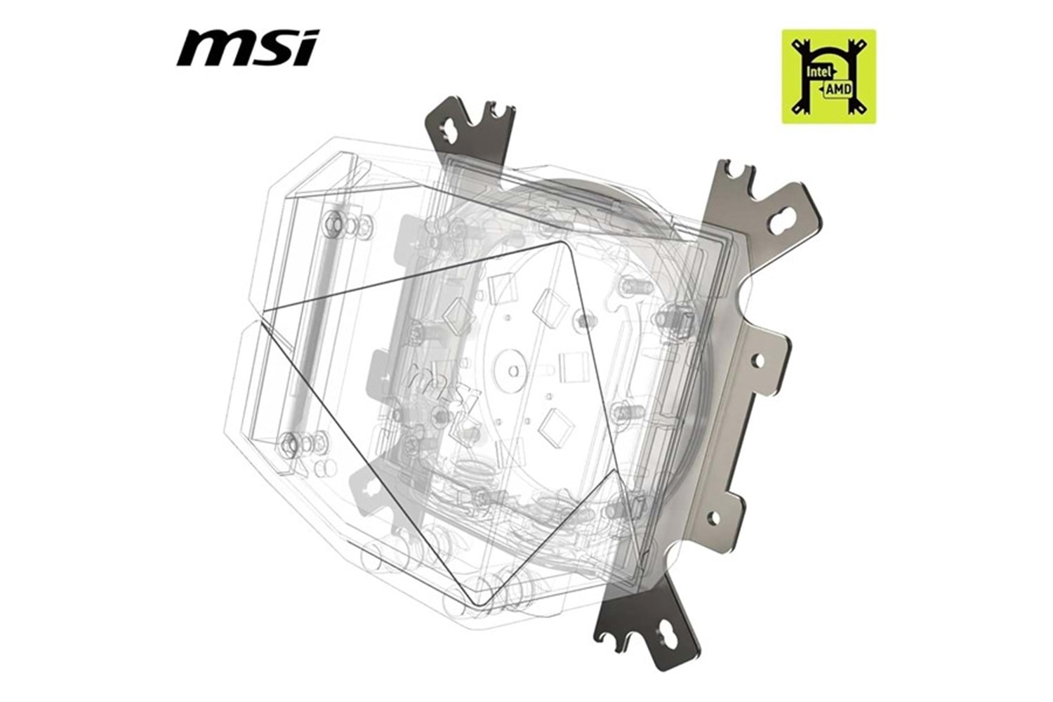 MSI 240MM MAG CORELIQUID I240 RGB AM5-1700P SIVI SOĞUTMALI İŞLEMCİ FANI BEYAZ