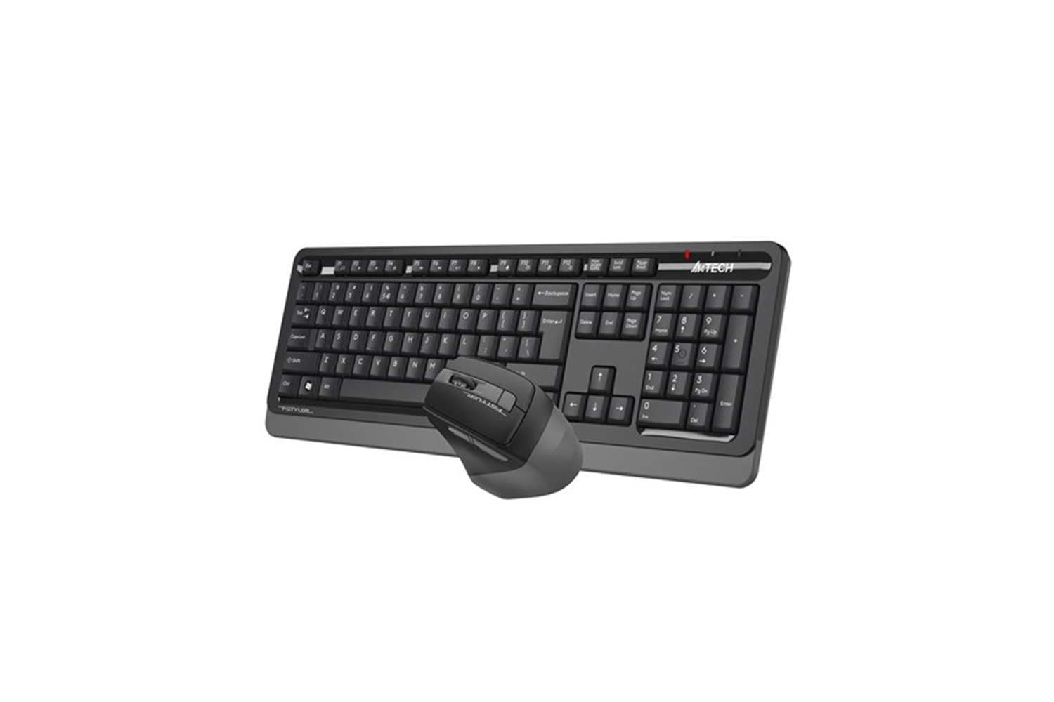 A4 TECH FG1035 Kablosuz Q Trk Optic Mouse Siyah/Gri Multimedya Klavye - Mouse Set
