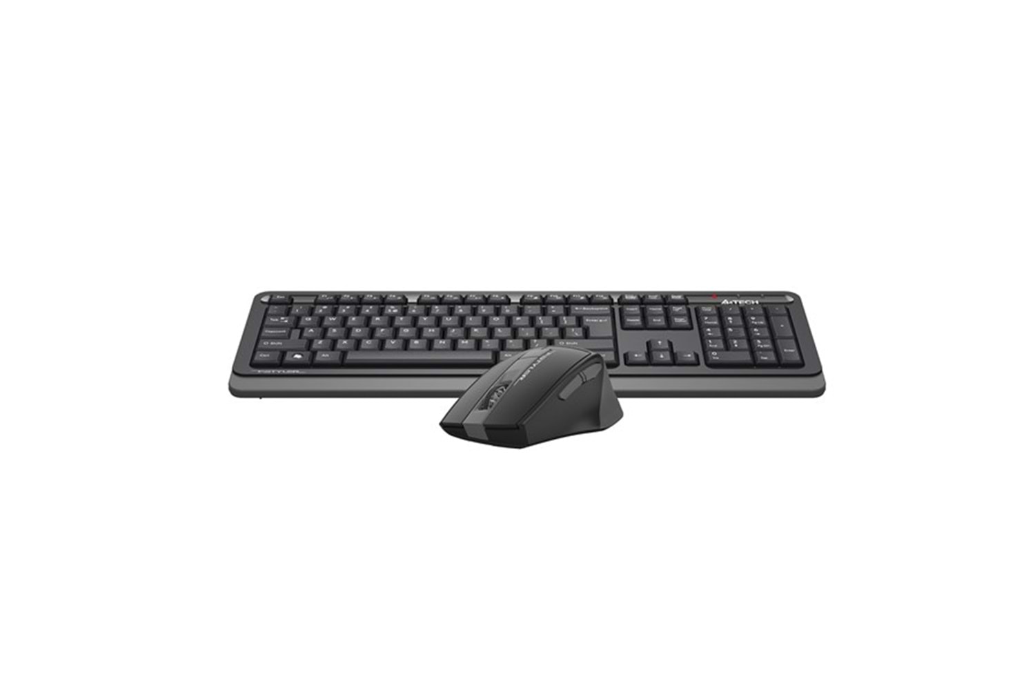 A4 TECH FG1035 Kablosuz Q Trk Optic Mouse Siyah/Gri Multimedya Klavye - Mouse Set
