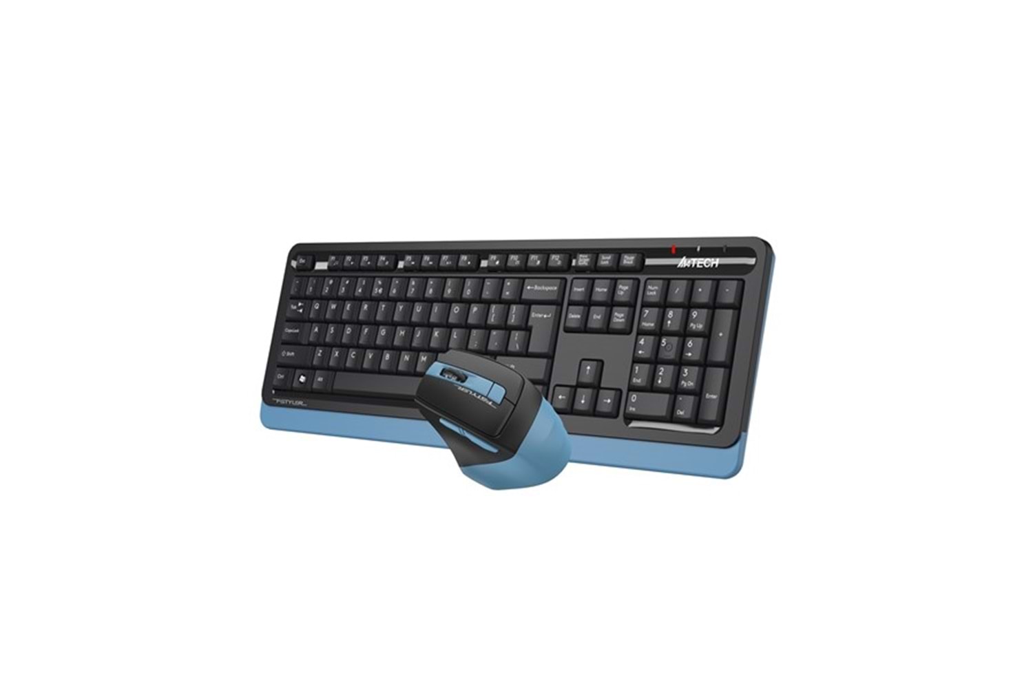 A4 TECH FG1035 Kablosuz Q Trk Optic Mouse Siyah/Mavi Multimedya Klavye - Mouse Set