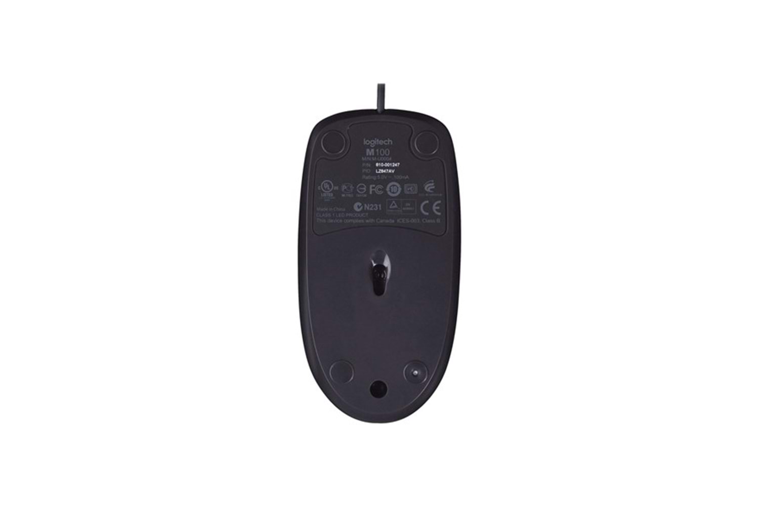 LOGITECH 910-006652 M100 KABLOLU SİYAH MOUSE