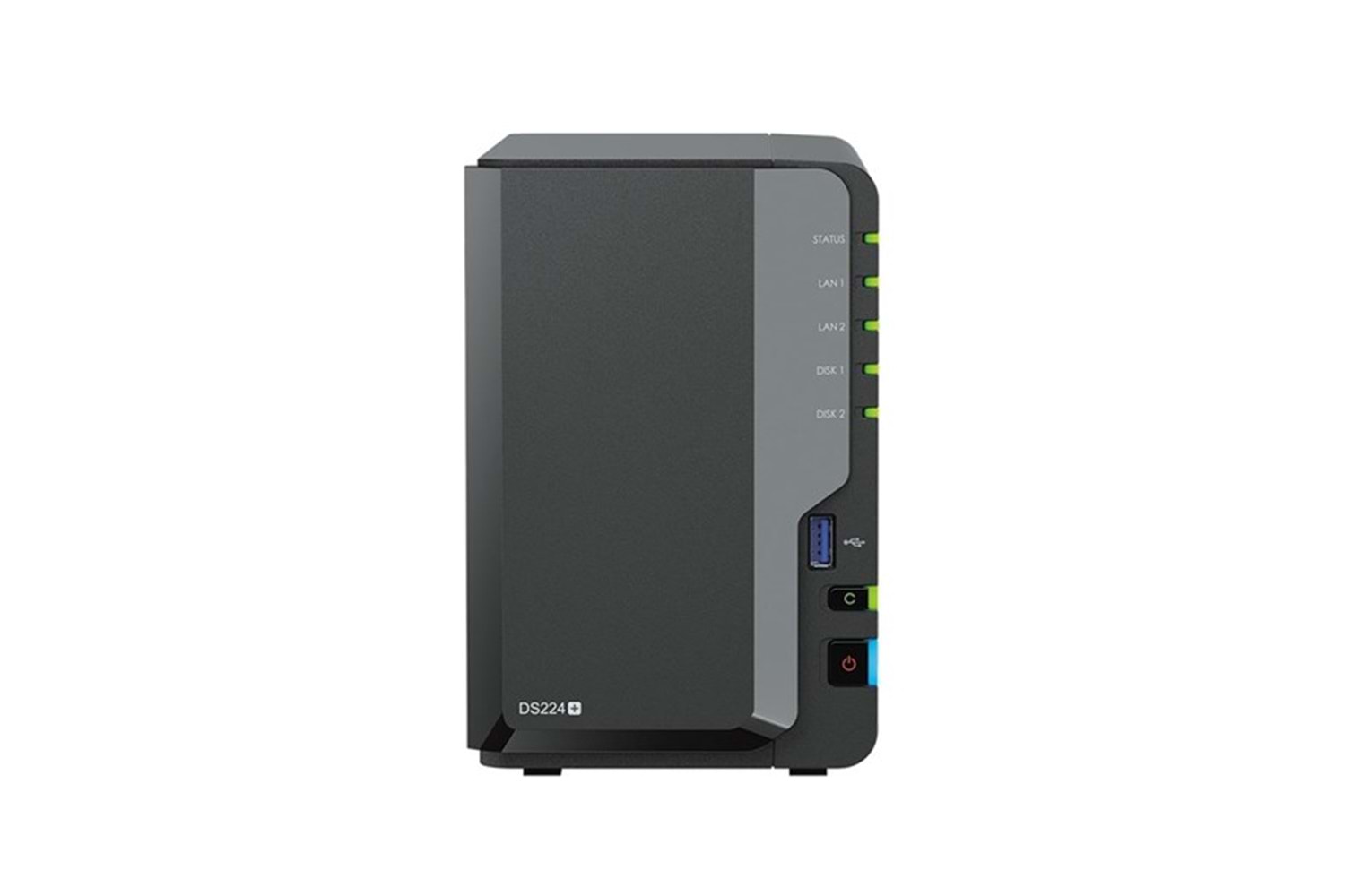 SYNOLOGY DS224-2G PLUS CELERON QC- 2 GB RAM- 2-diskli Nas Server (Disksiz)
