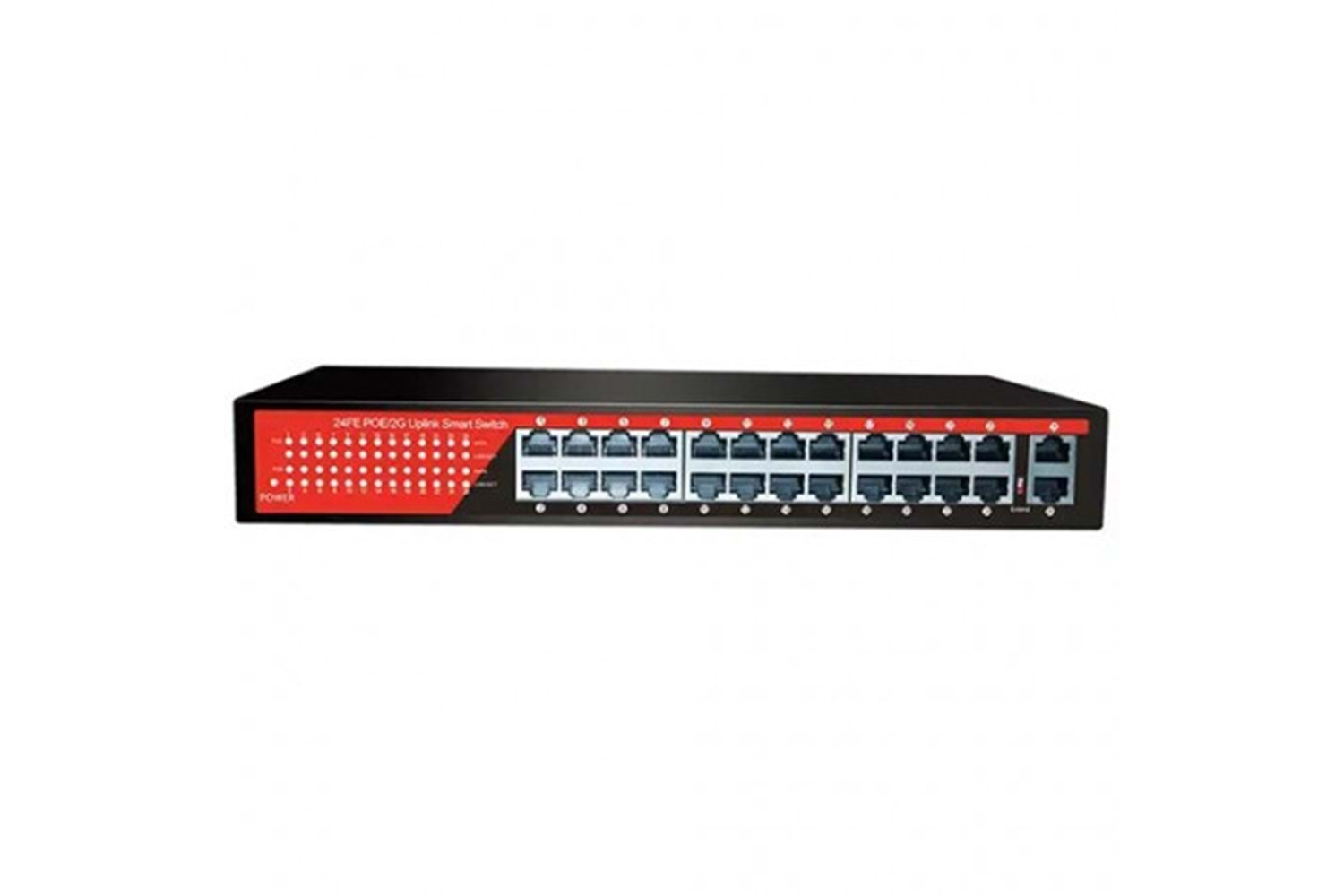 EZCOOL 24port EZ-24PSF GIGABIT 2-SFP 320W POE YÖNETİLEMEZ SWITCH