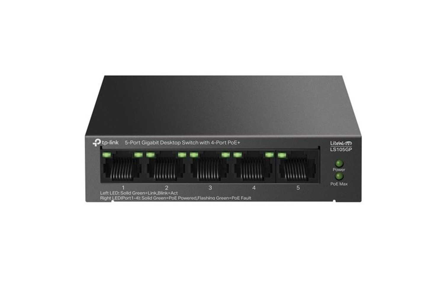 TP-LINK 5port LS105GP Gigabit 4port 65w PoE Switch